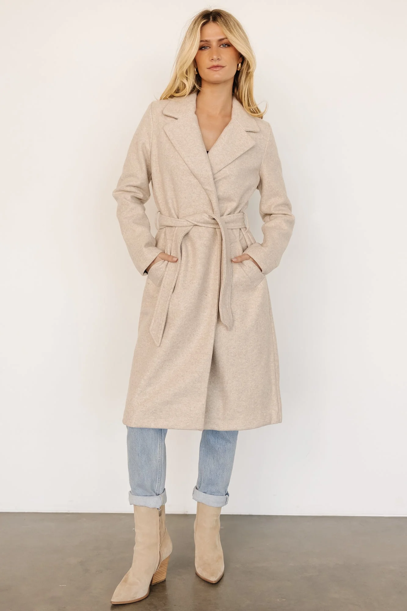 Valdez Long Coat | Oatmeal - Jamouz