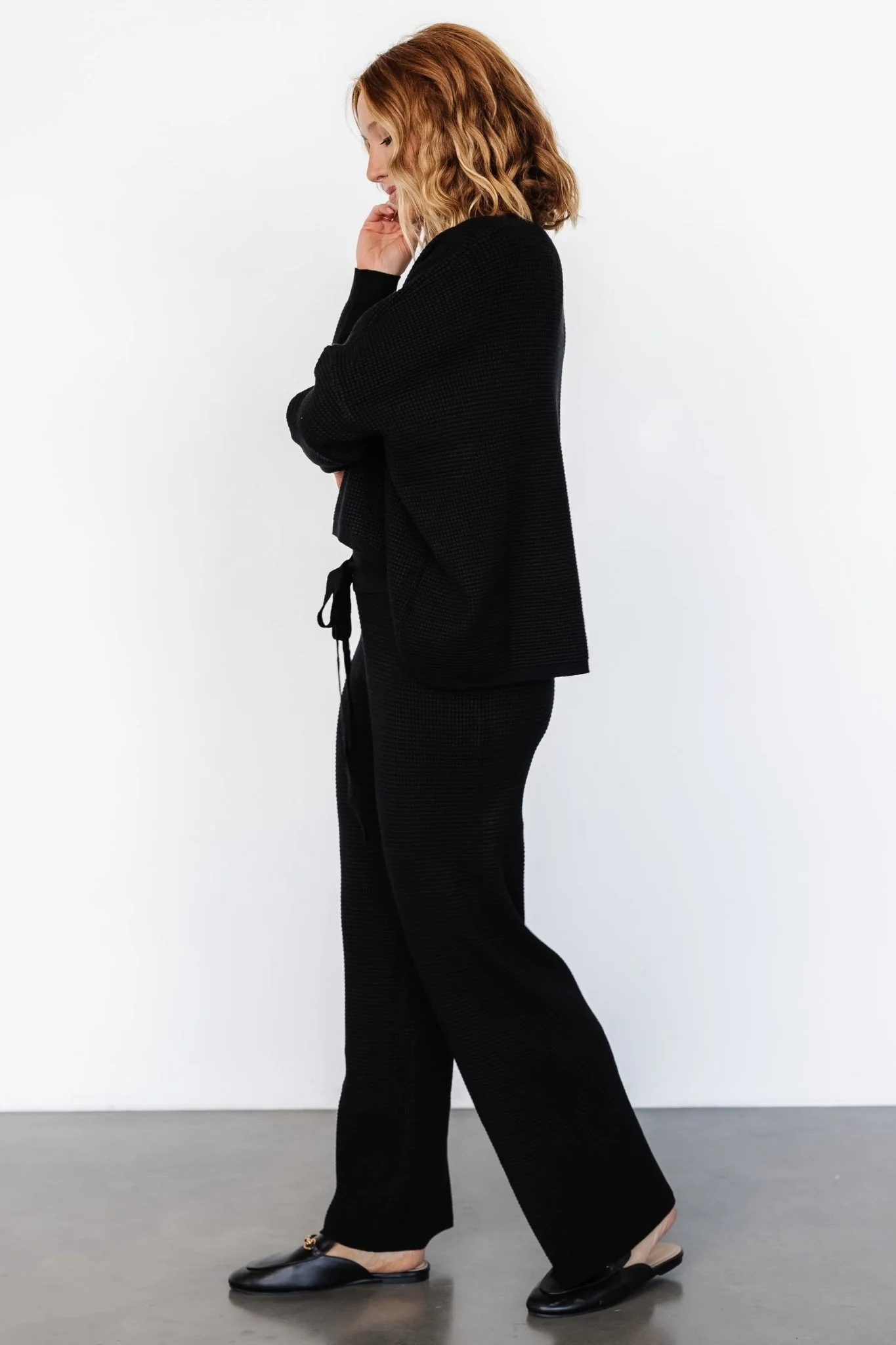 Owen Waffle Pants | Black - Jamouz