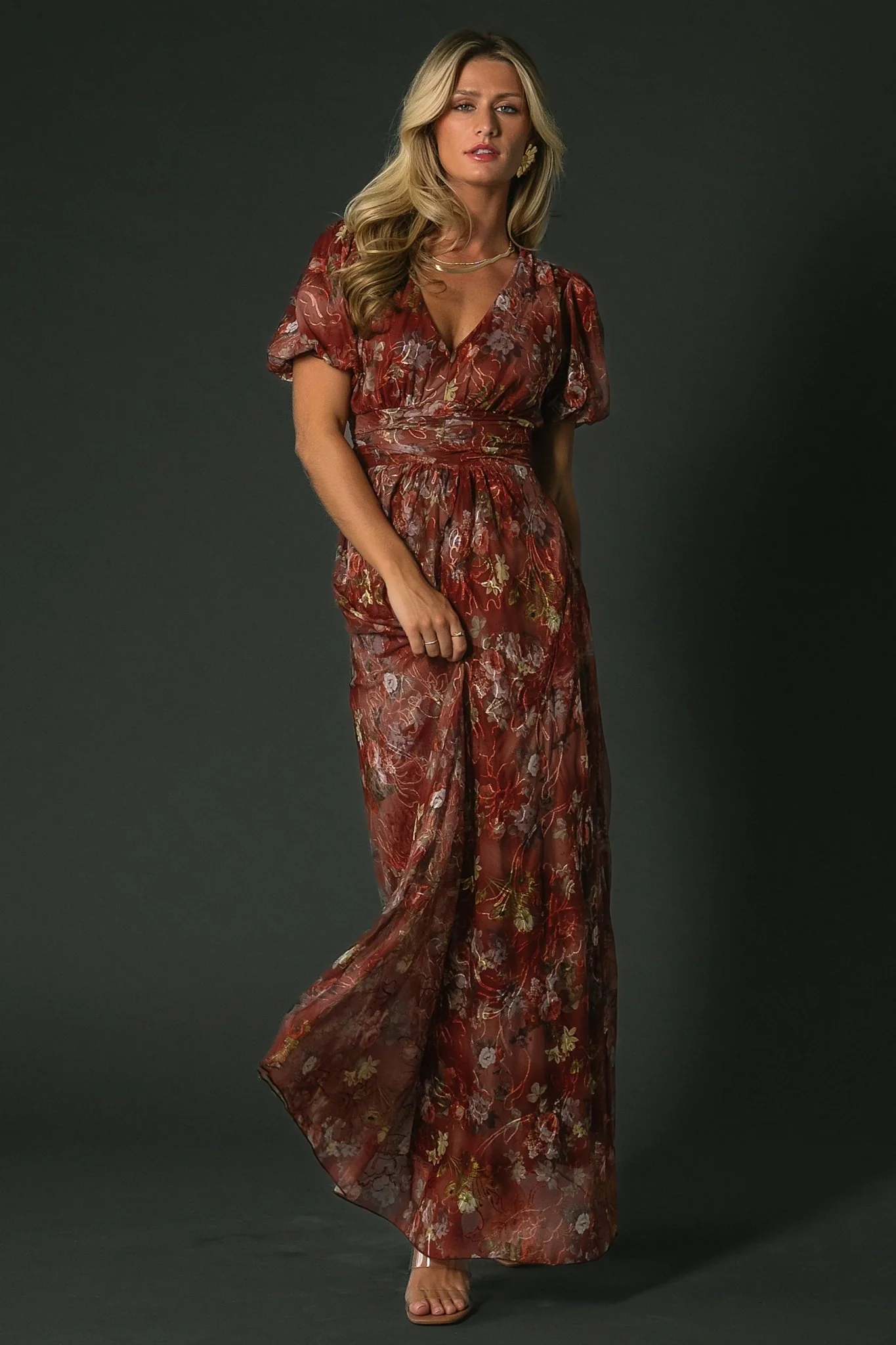 Ardley Maxi Dress | Rust Multi Floral - Jamouz