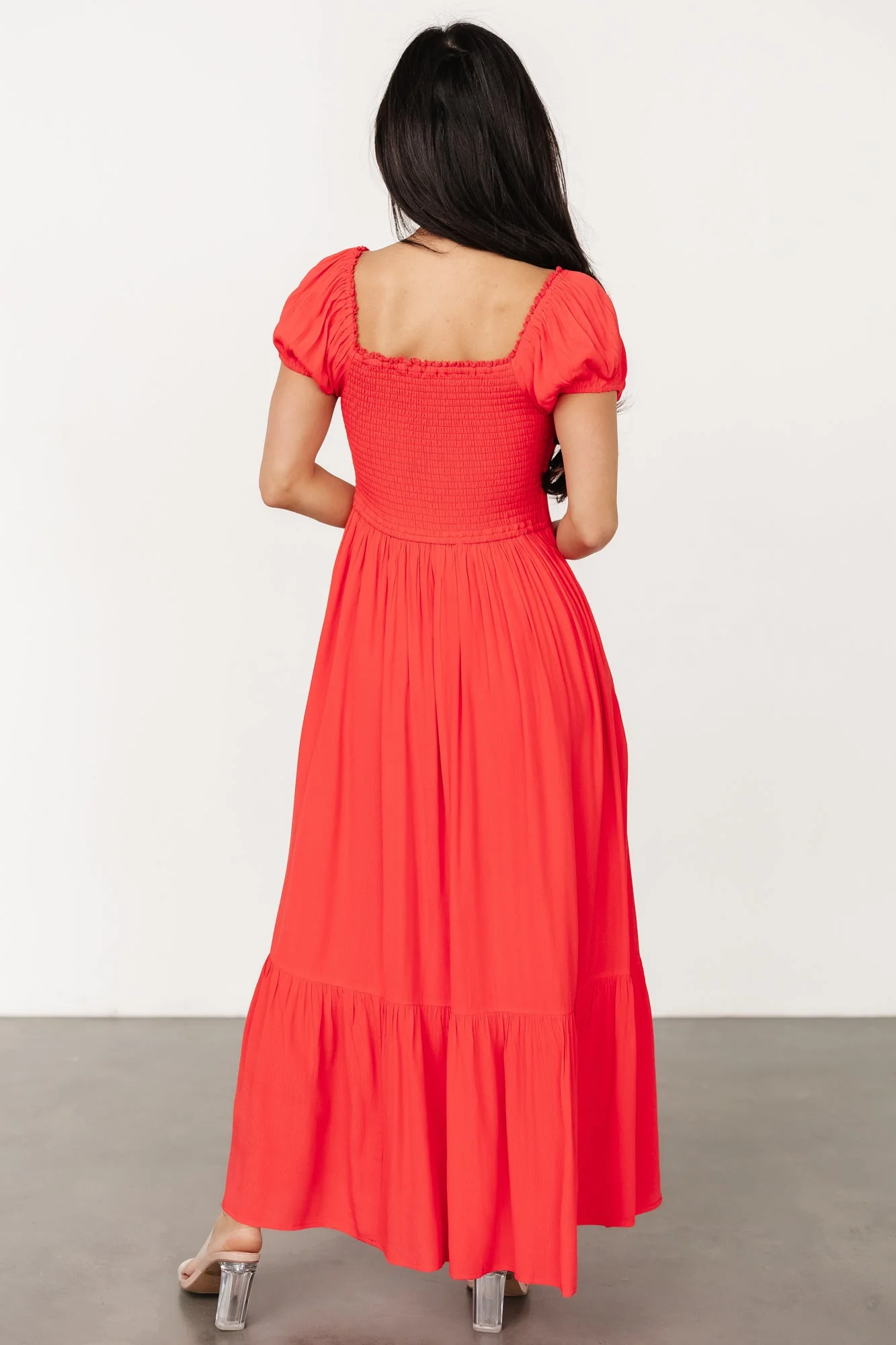 Ilona Maxi Dress | Cherry Red - Jamouz