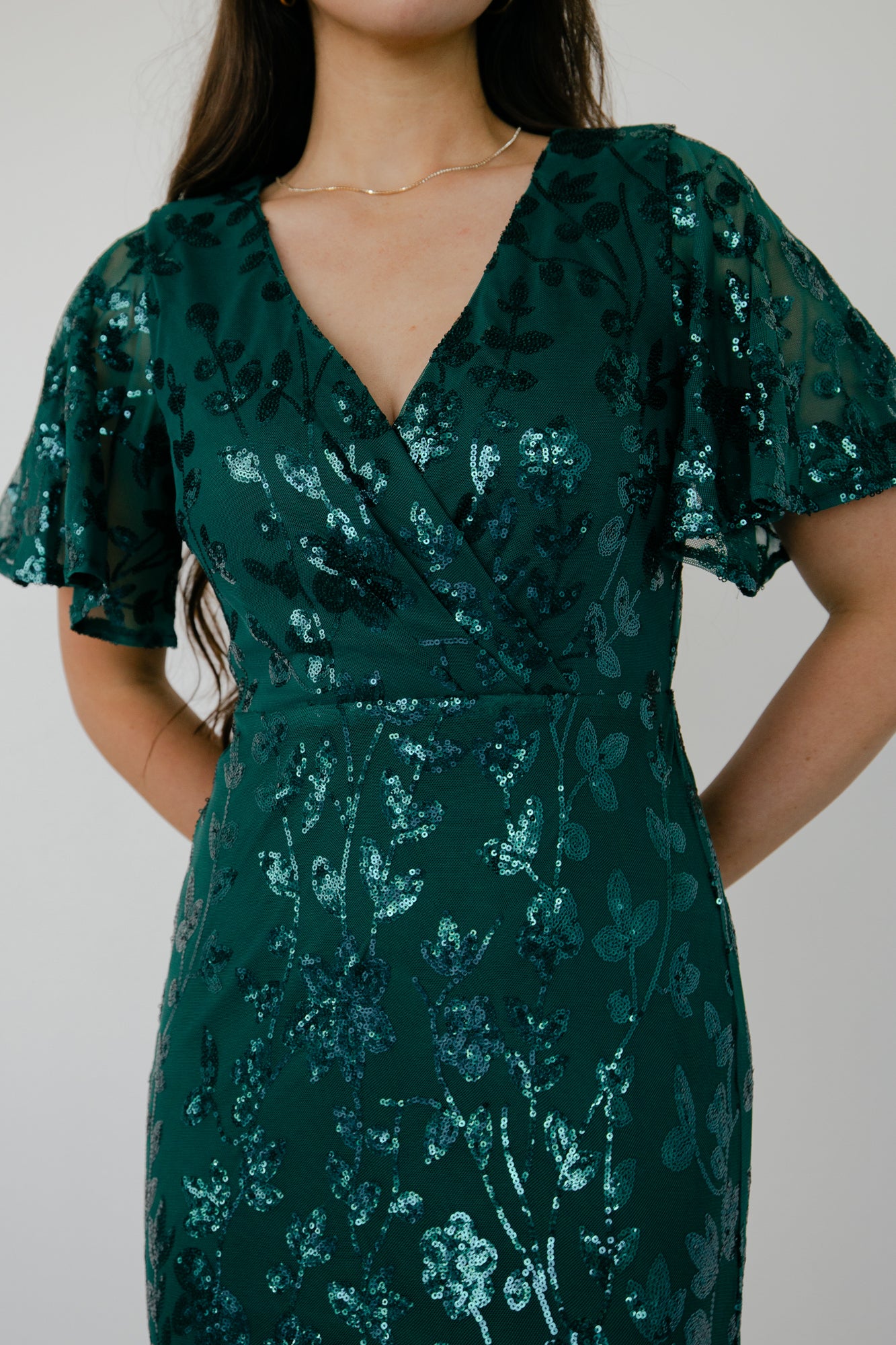 Esme Sequin Dress | Emerald - Jamouz
