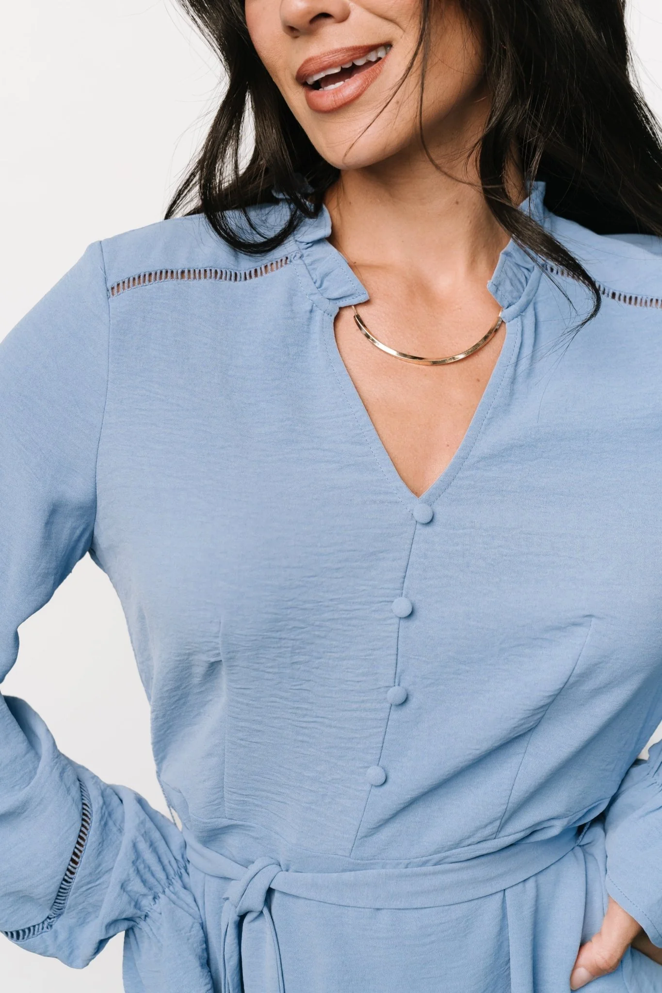 Lillia Short Dress | Blue - Jamouz