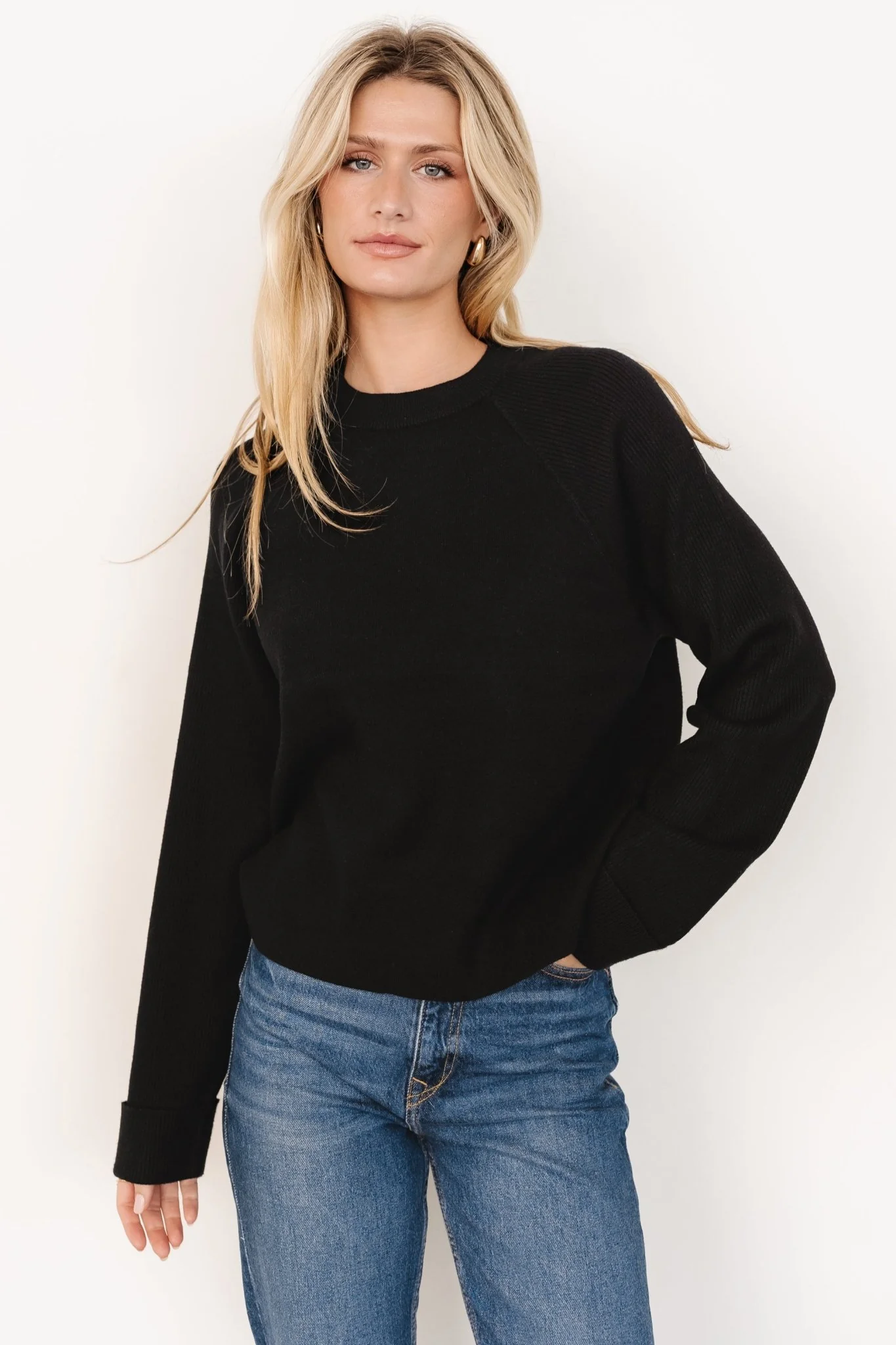 Helena Knit Sweater | Black - Jamouz
