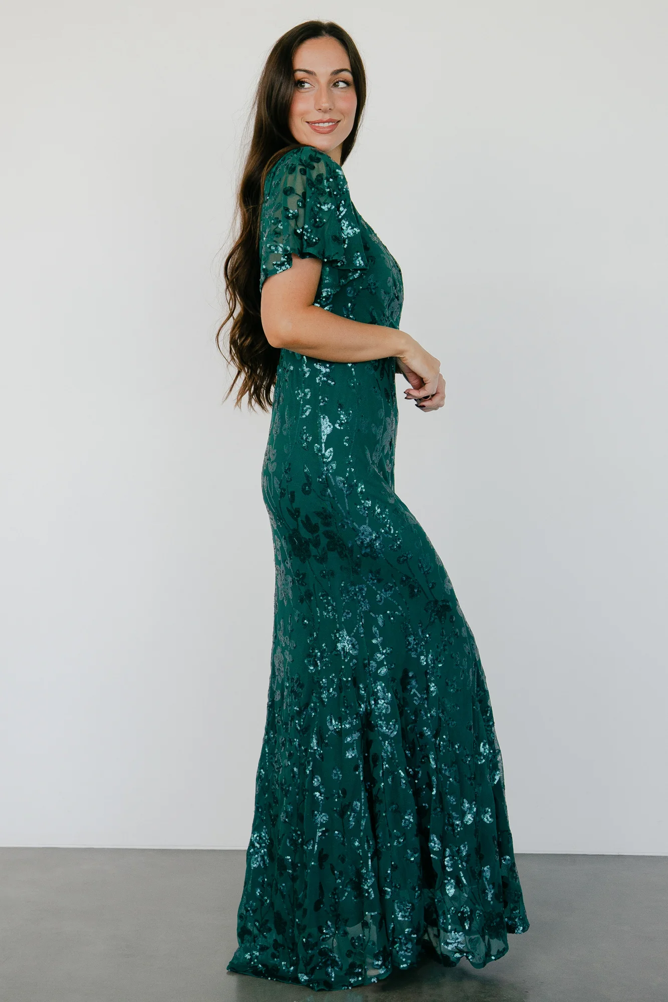 Esme Sequin Dress | Emerald - Jamouz