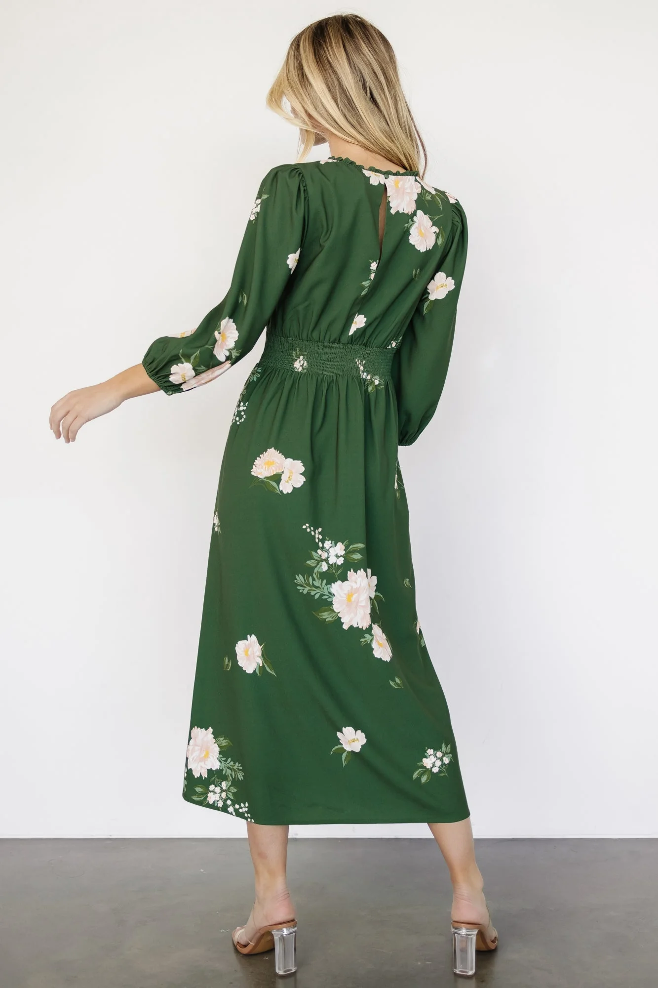 Karalie Maxi Dress | Green Floral - Jamouz