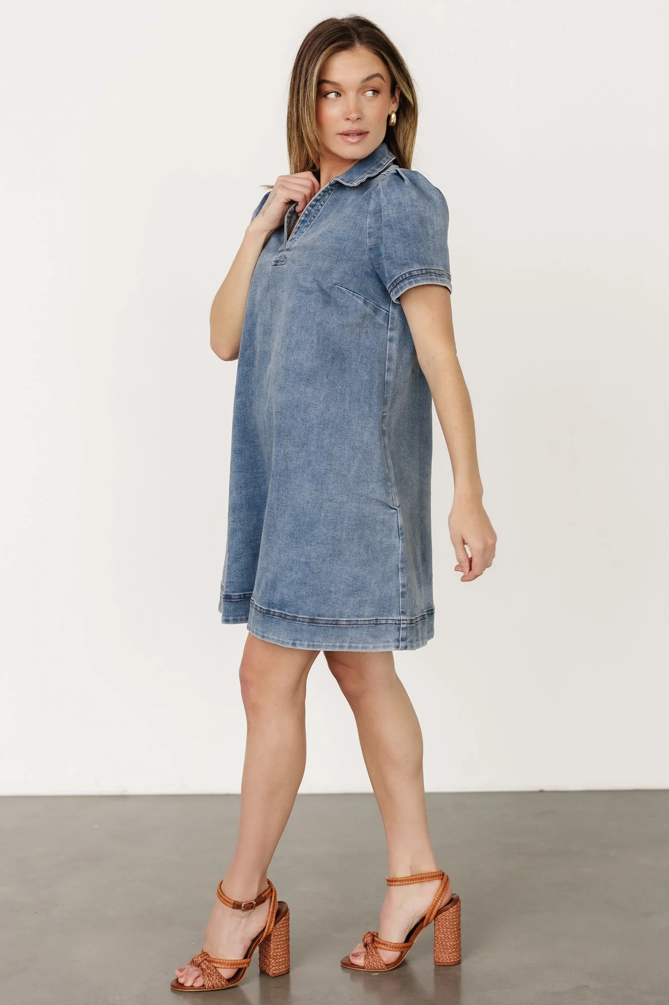 Saylor Short Dress | Denim - Jamouz