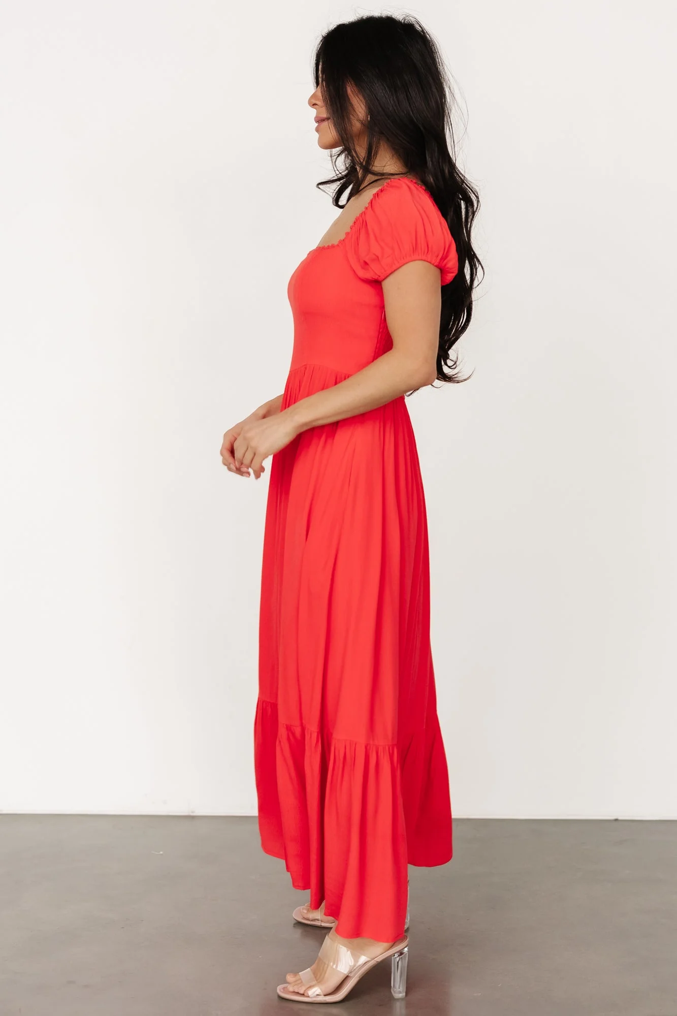 Ilona Maxi Dress | Cherry Red - Jamouz
