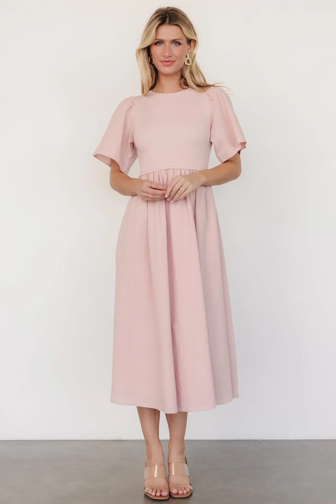 Cici Sweater Dress | Dusty Rose - Jamouz