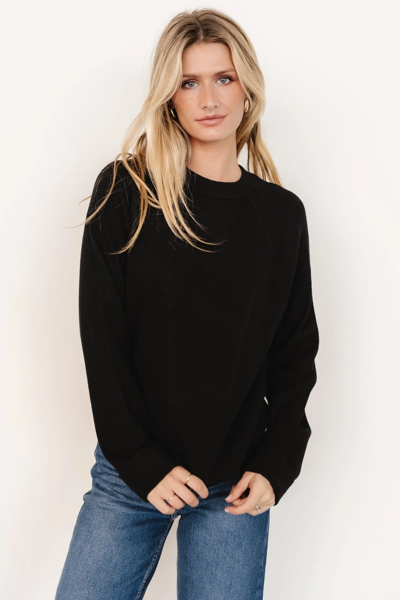 Helena Knit Sweater | Black - Jamouz