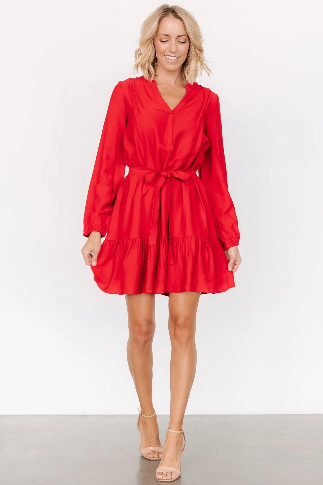 Fuji Short Dress | Red - Jamouz