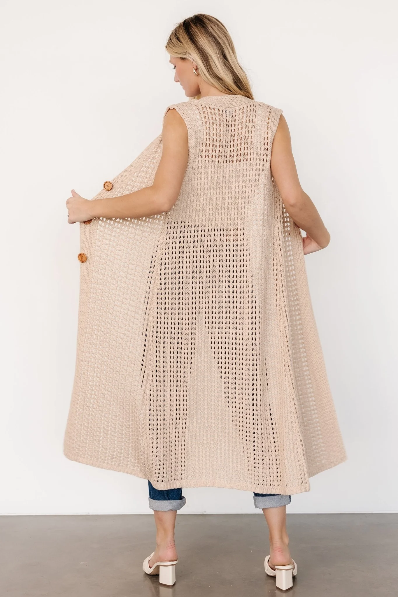 Bretta Duster Vest | Natural - Jamouz