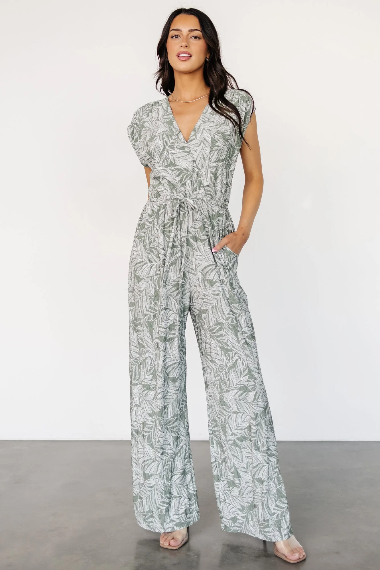 Kelani Jumpsuit | Green Print - Jamouz