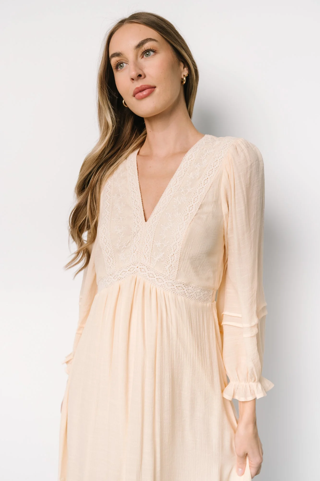 Amberlee Embroidered Dress | Cream - Jamouz