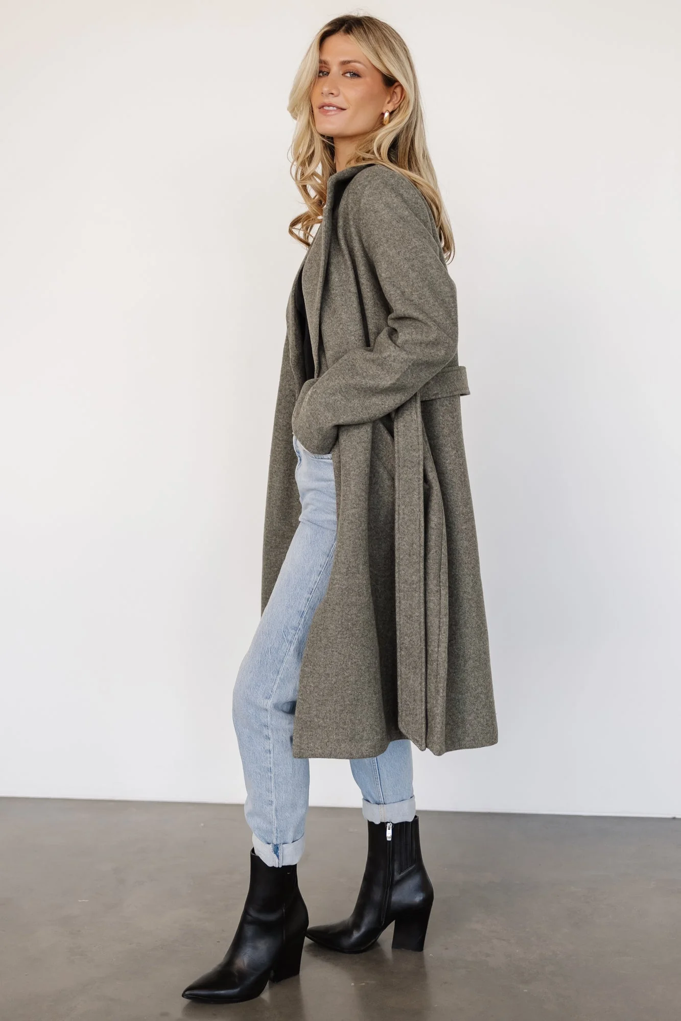 Valdez Long Coat | Olive - Jamouz