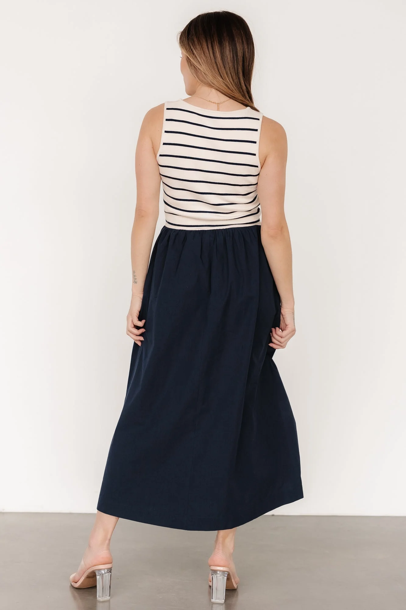 Nantucket Tank Dress | Navy Stripe - Jamouz