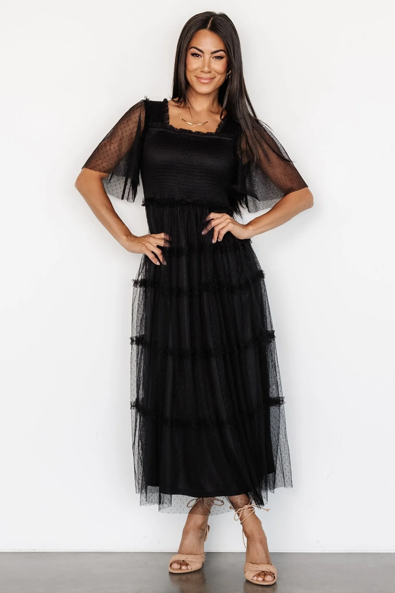 Bexley Tulle Dress | Black - Jamouz