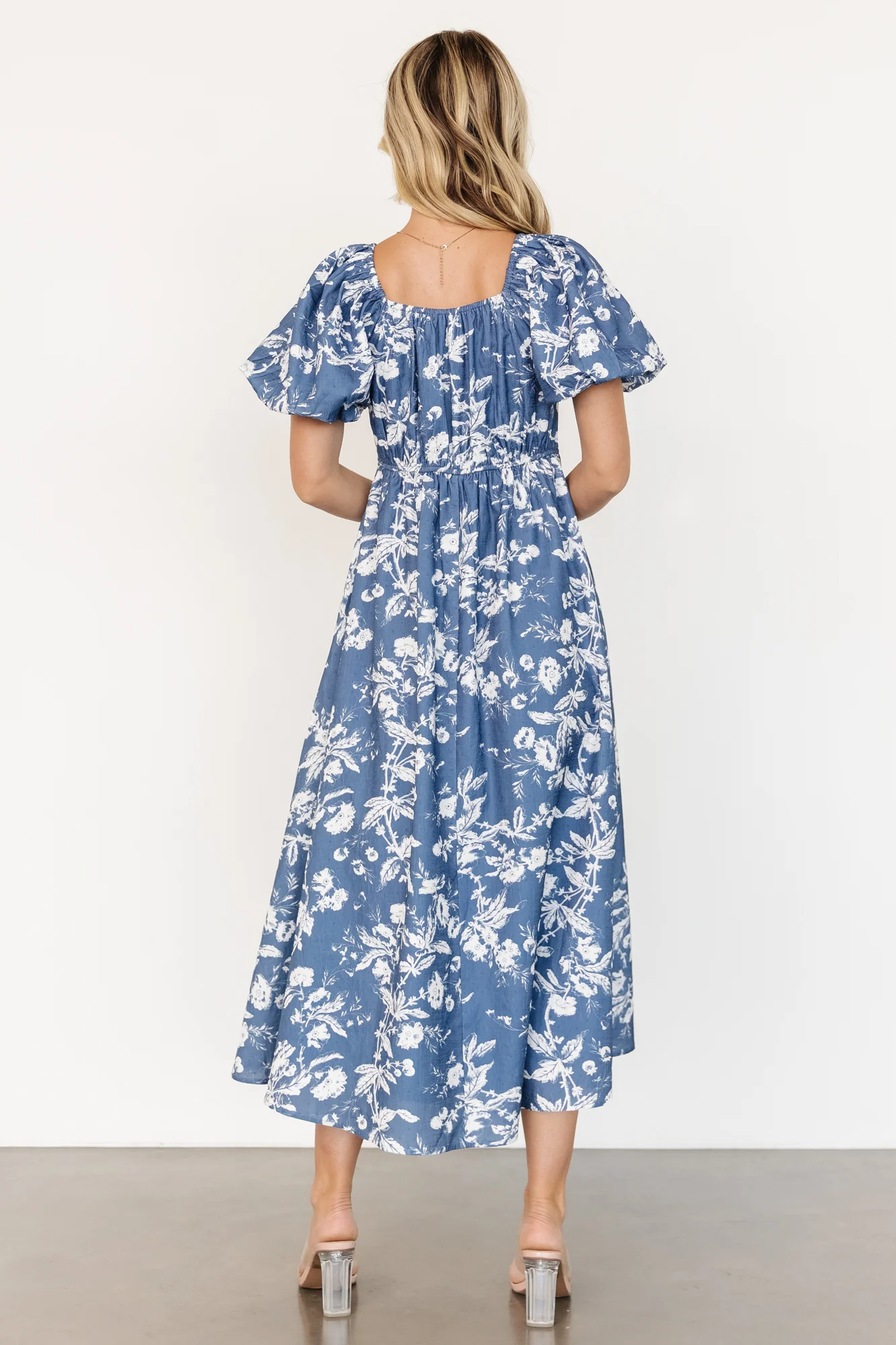 Graceland Maxi Dress | Slate + White Floral - Jamouz