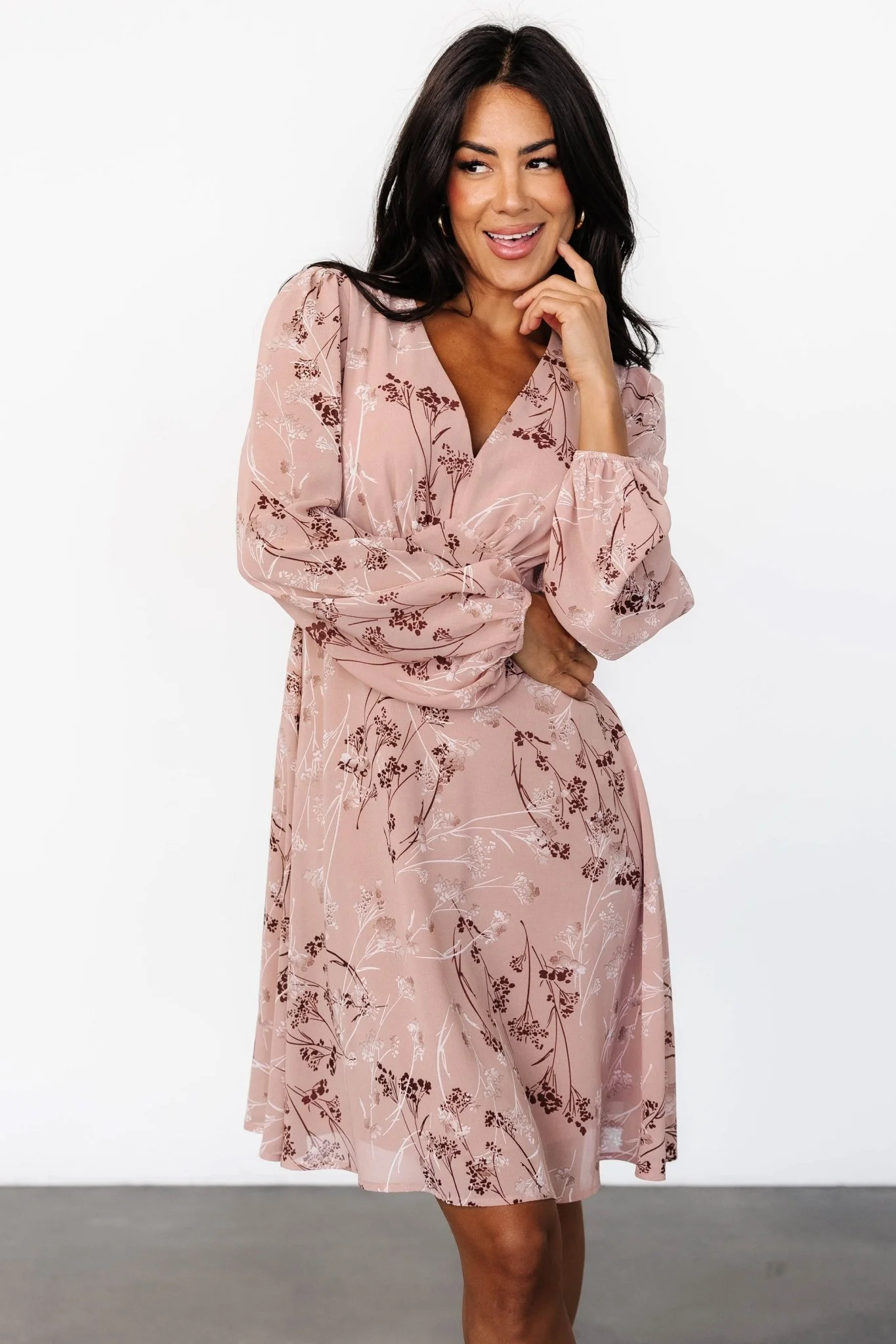 Rosalind Short Dress | Vintage Blush - Jamouz