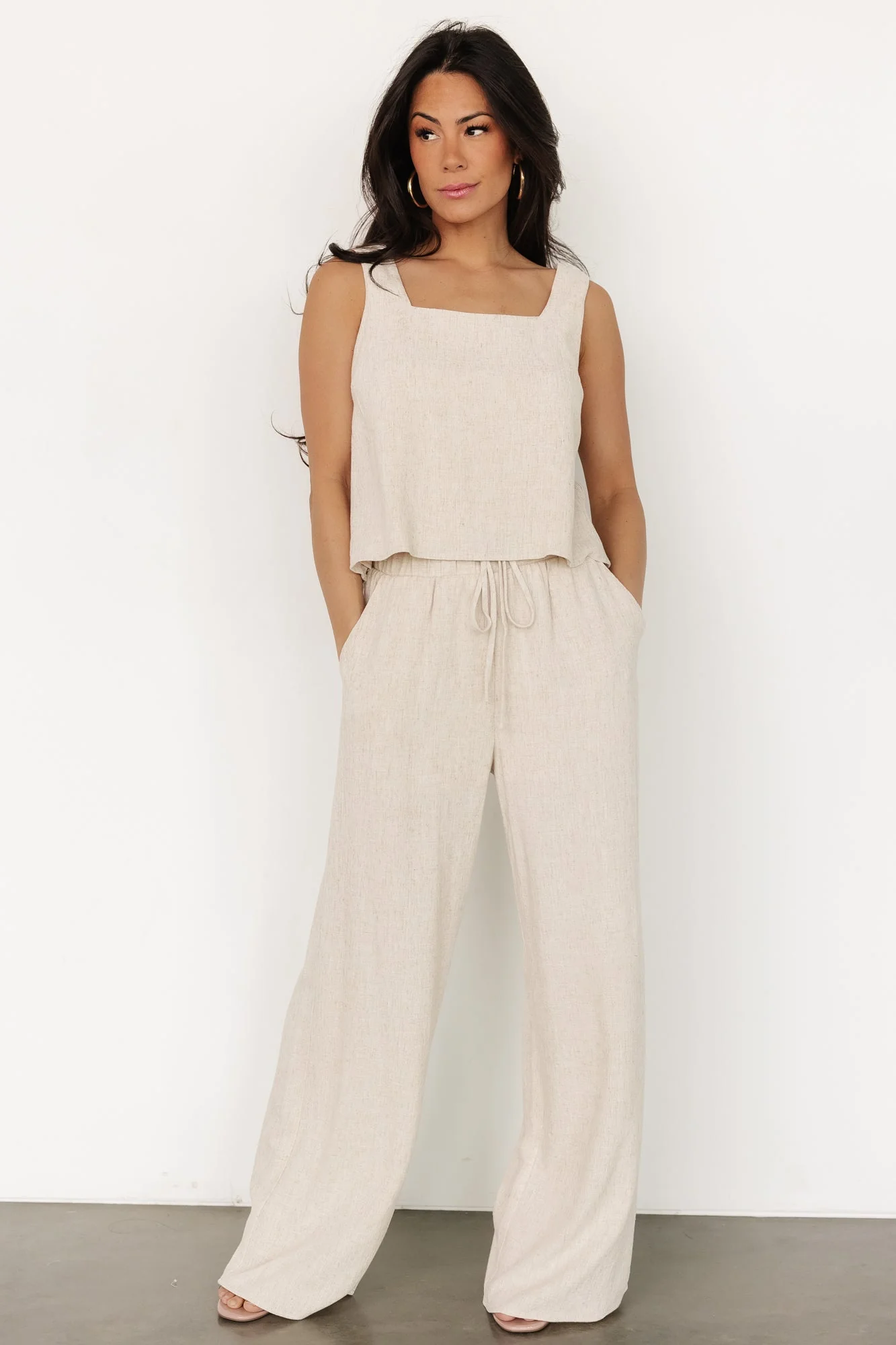 Sparrow Tank + Pants Set | Natural - Jamouz