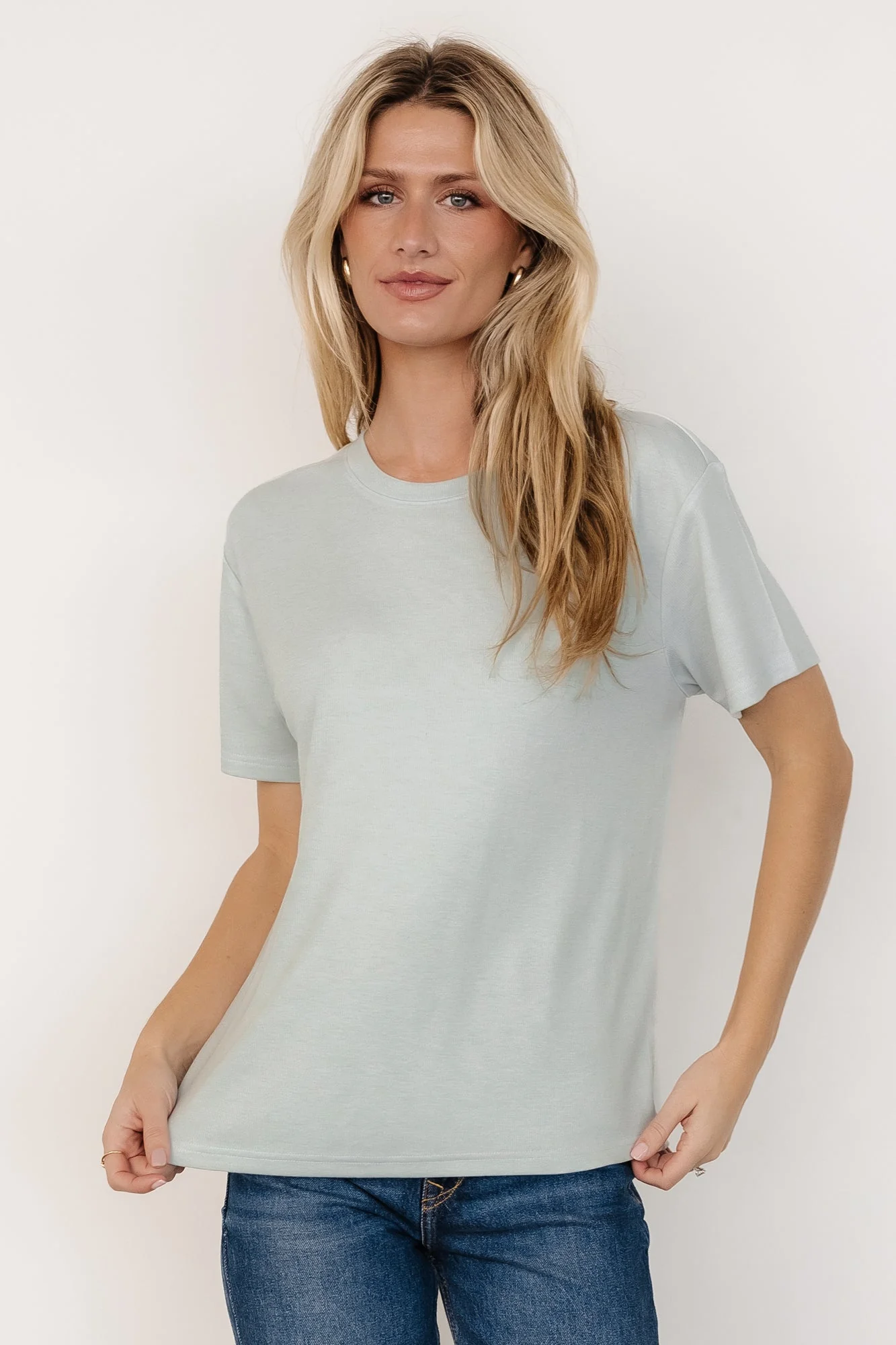 Elliot Relaxed Tee | Pale Mint - Jamouz