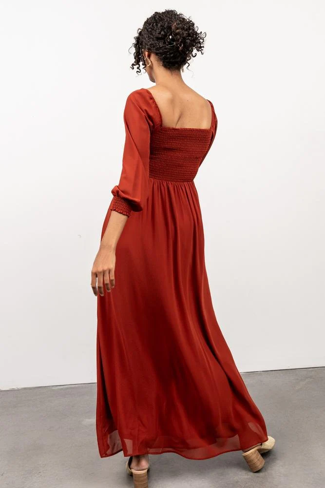 Giselle Maxi Dress | Brick - Jamouz