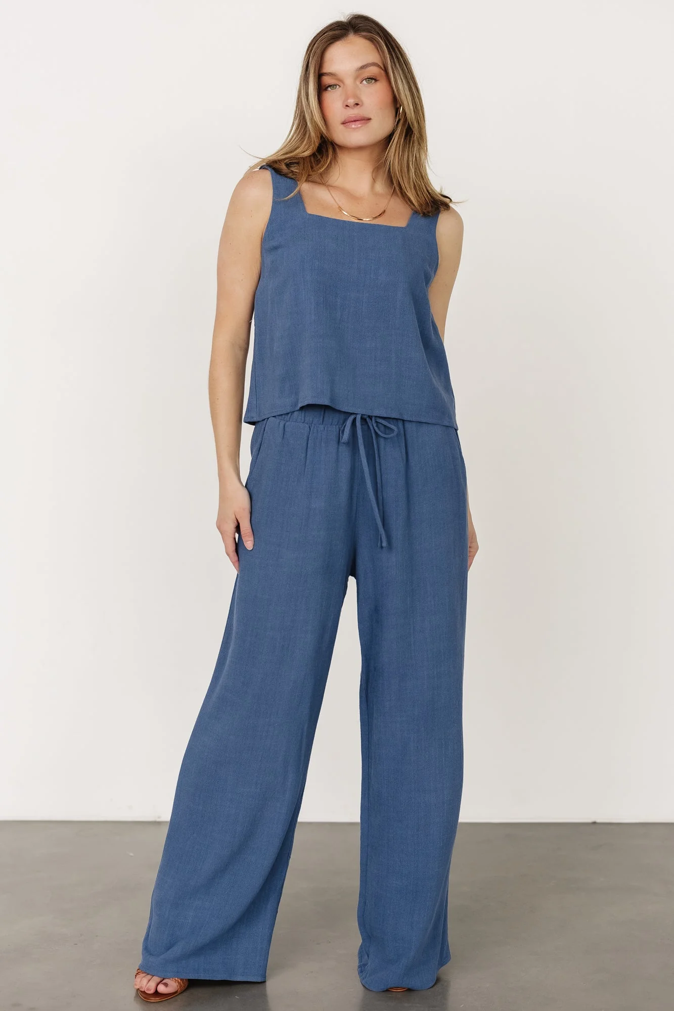 Sparrow Tank + Pants Set | Deep Blue - Jamouz