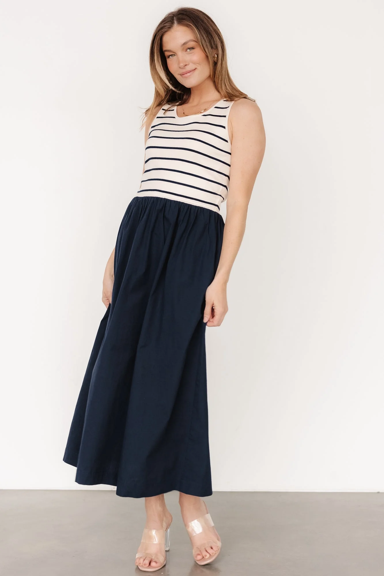 Nantucket Tank Dress | Navy Stripe - Jamouz