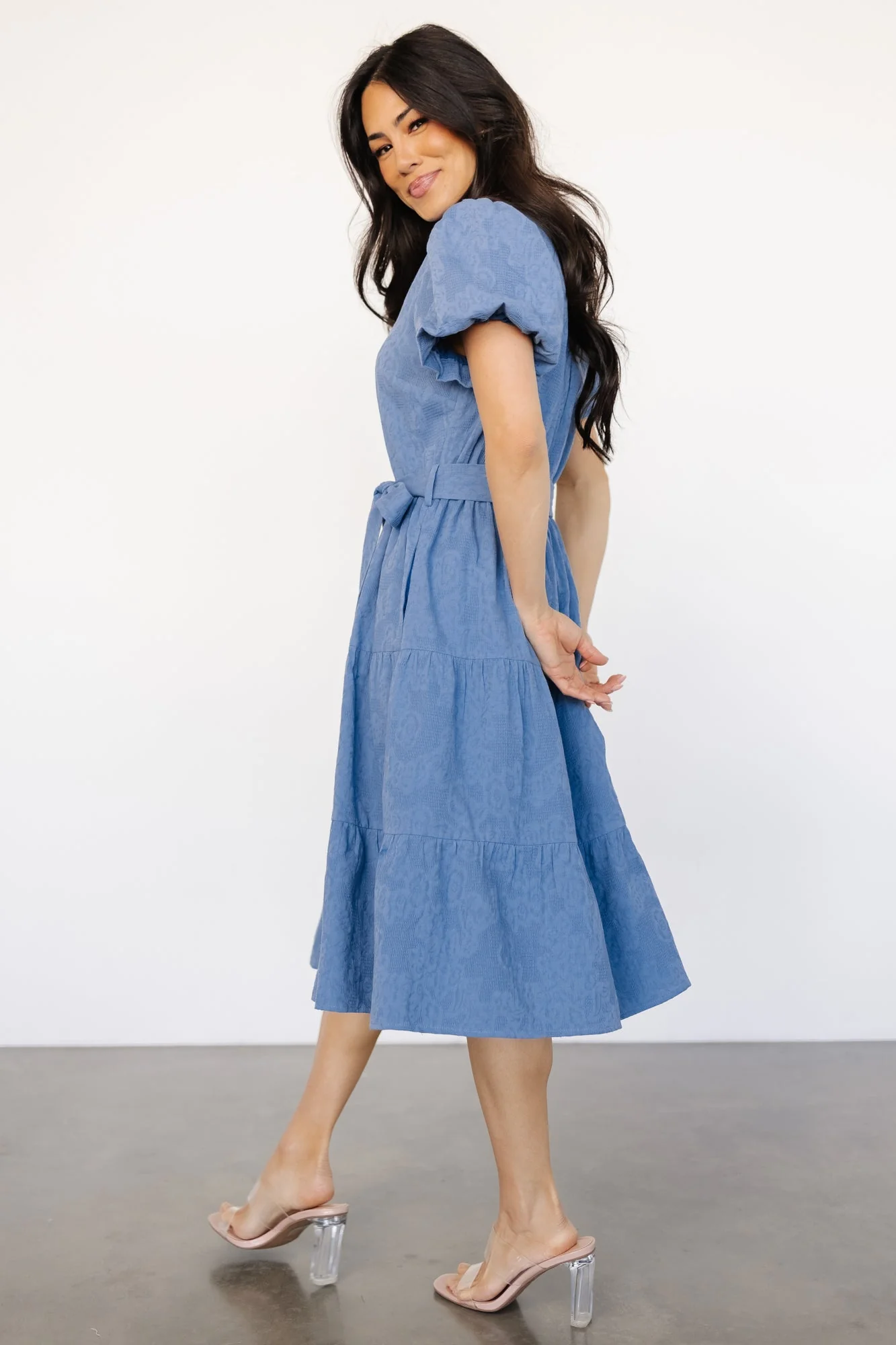 Philippa Midi Dress | Blue - Jamouz