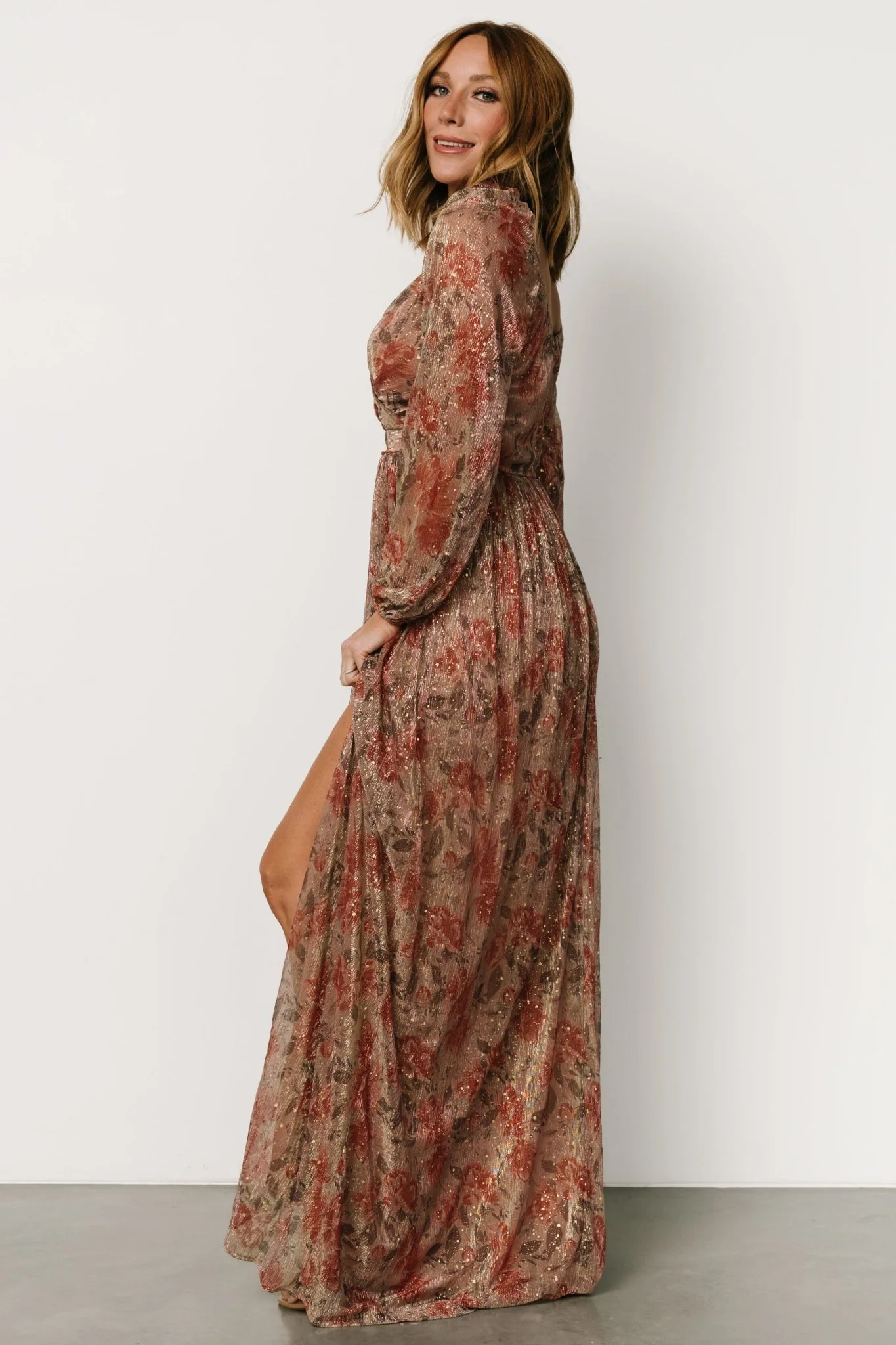 Kirsi Maxi Dress | Rose Floral - Jamouz