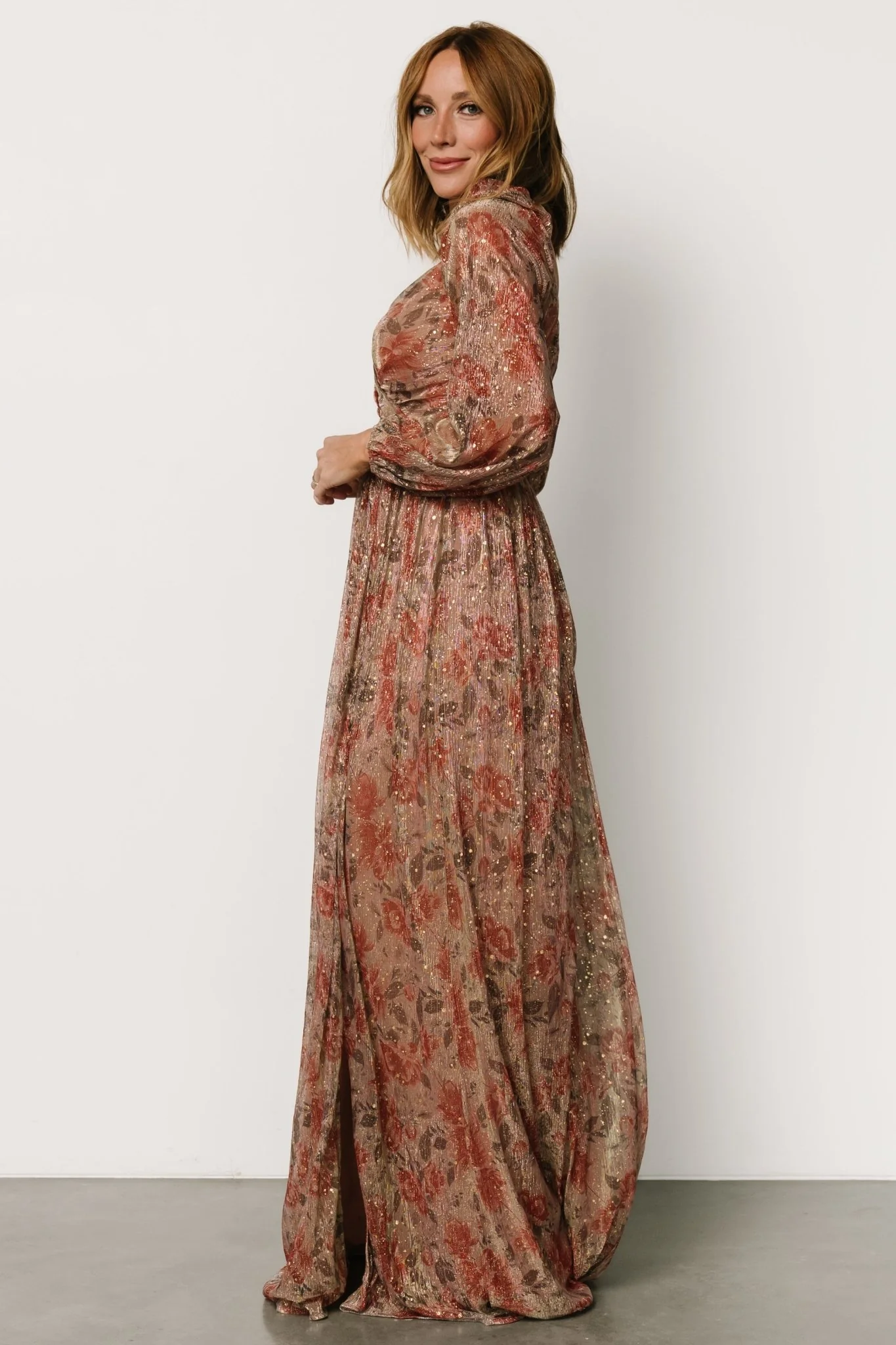 Kirsi Maxi Dress | Rose Floral - Jamouz