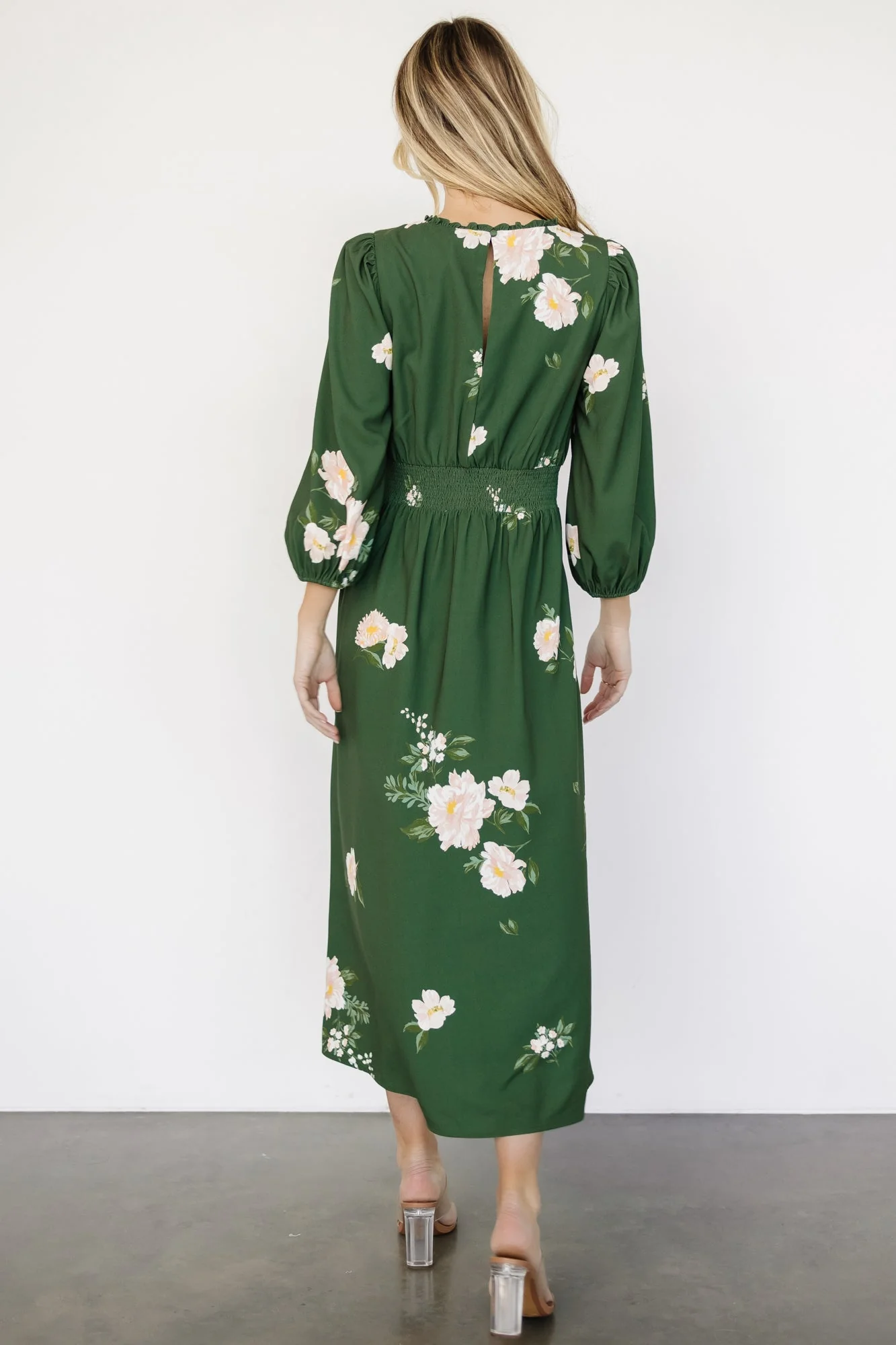 Karalie Maxi Dress | Green Floral - Jamouz