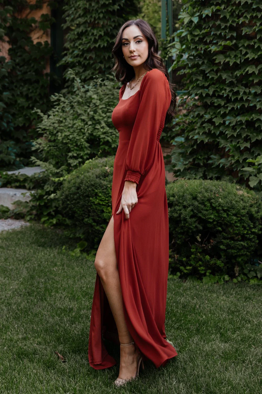 Giselle Maxi Dress | Brick - Jamouz