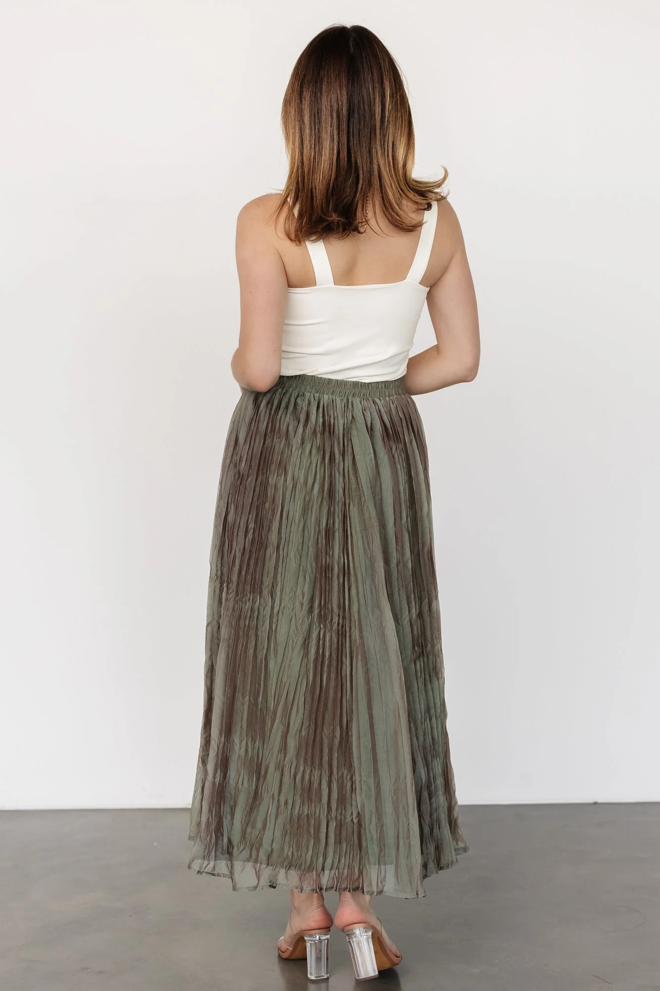Cyra Midi Skirt | Sage - Jamouz
