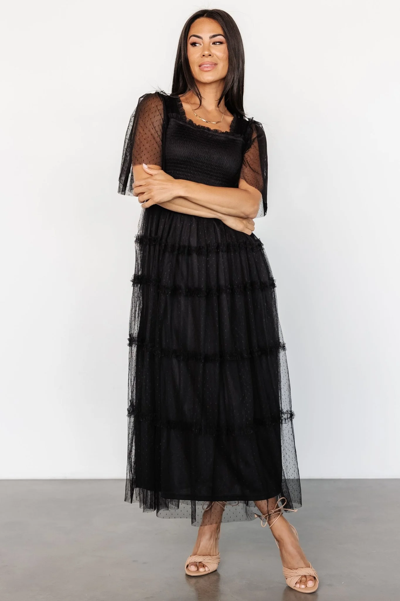 Bexley Tulle Dress | Black - Jamouz