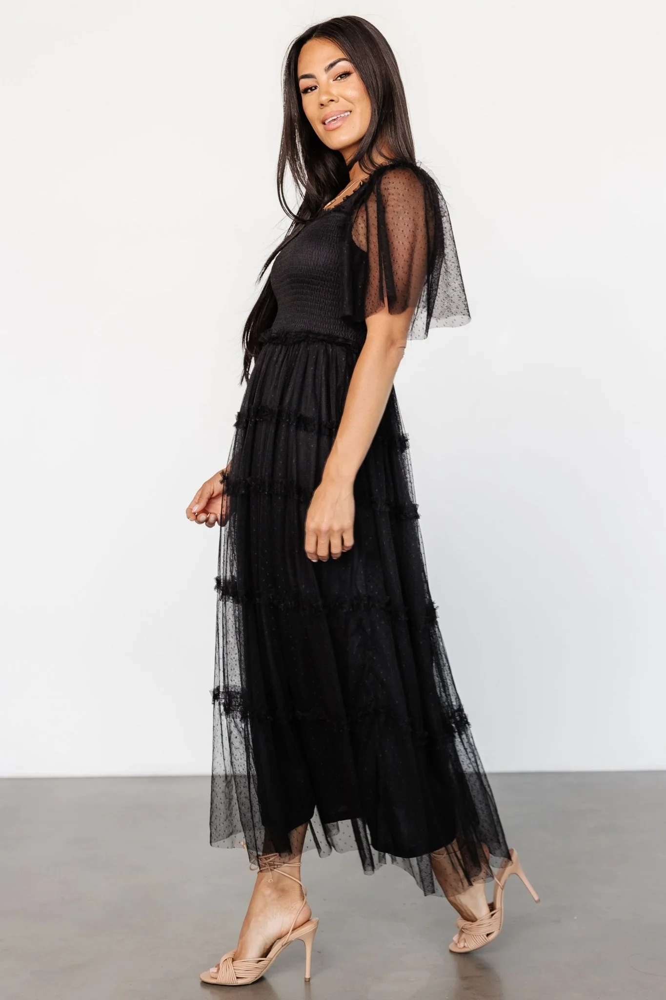 Bexley Tulle Dress | Black - Jamouz