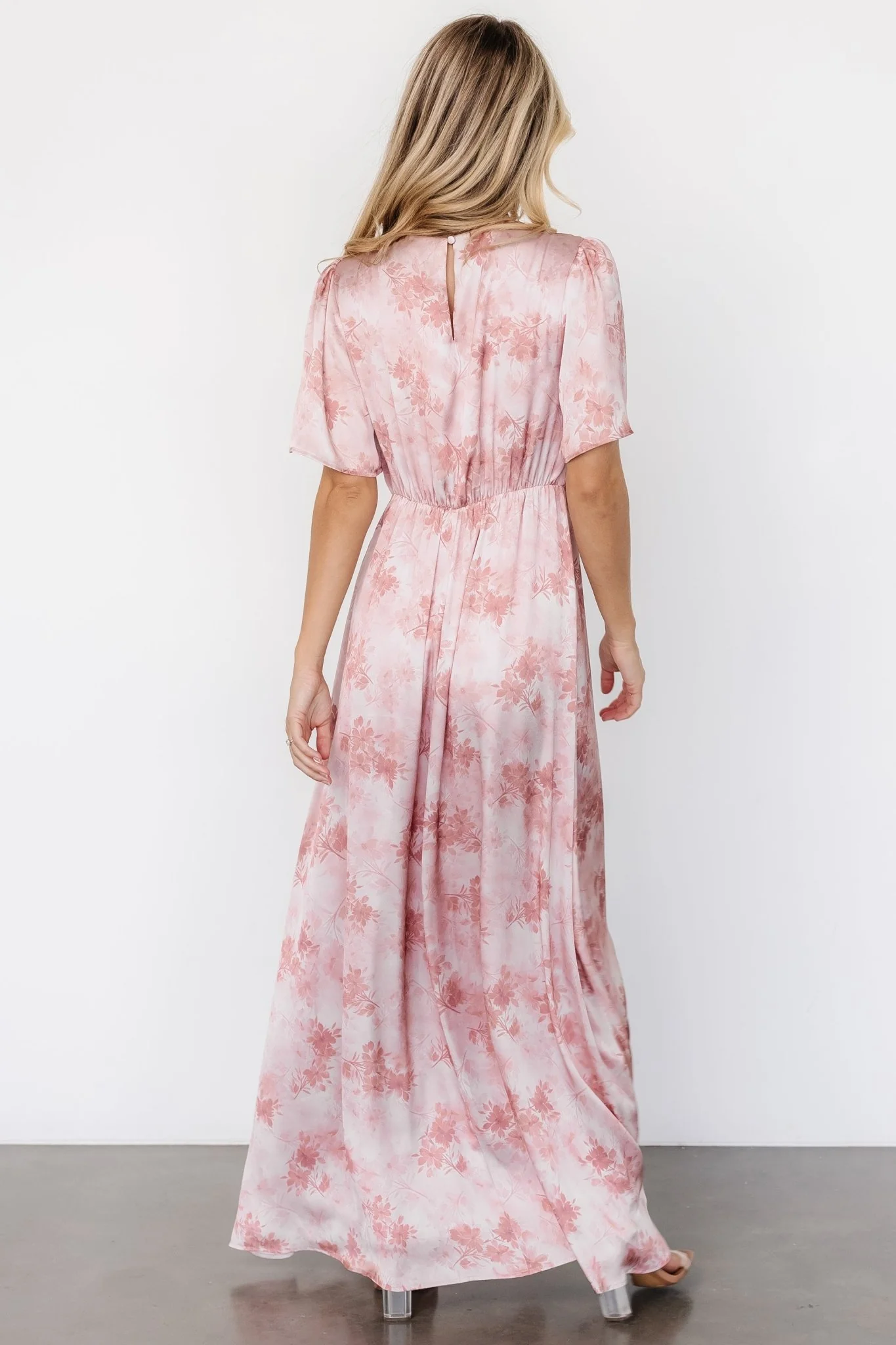 Carmen Maxi Dress | Blush Floral - Jamouz