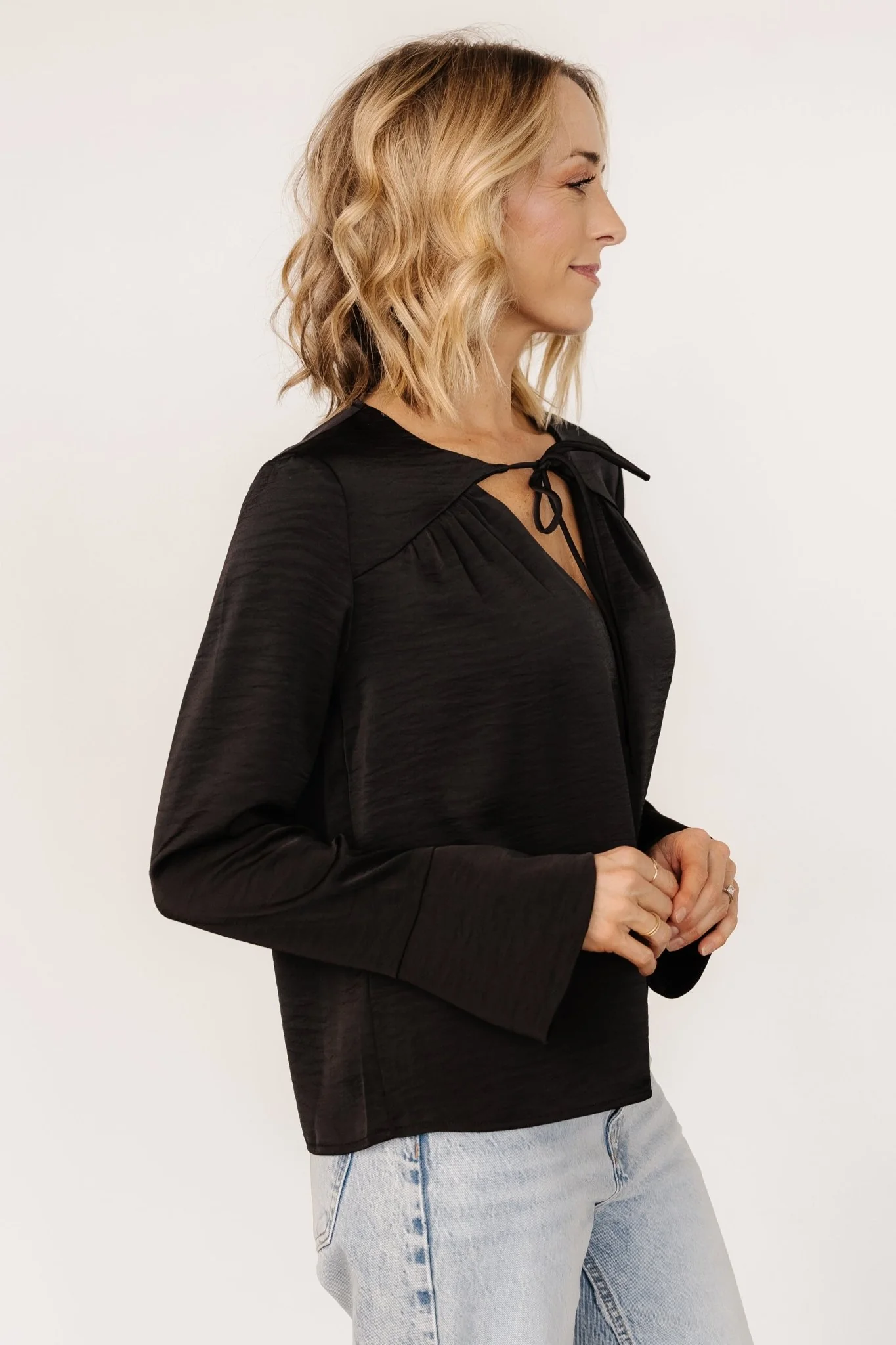 Westminster Satin Top | Black - Jamouz