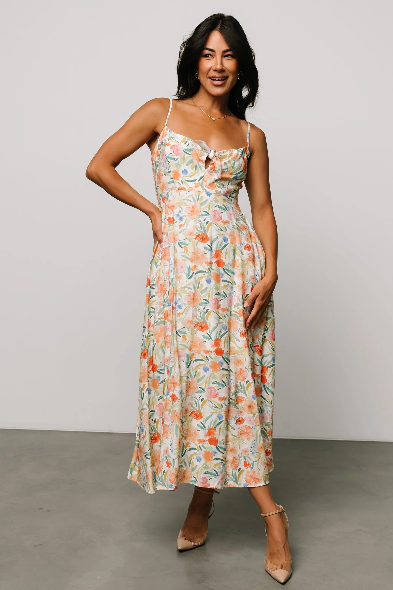 Calista Midi Dress | Multi Floral - Jamouz