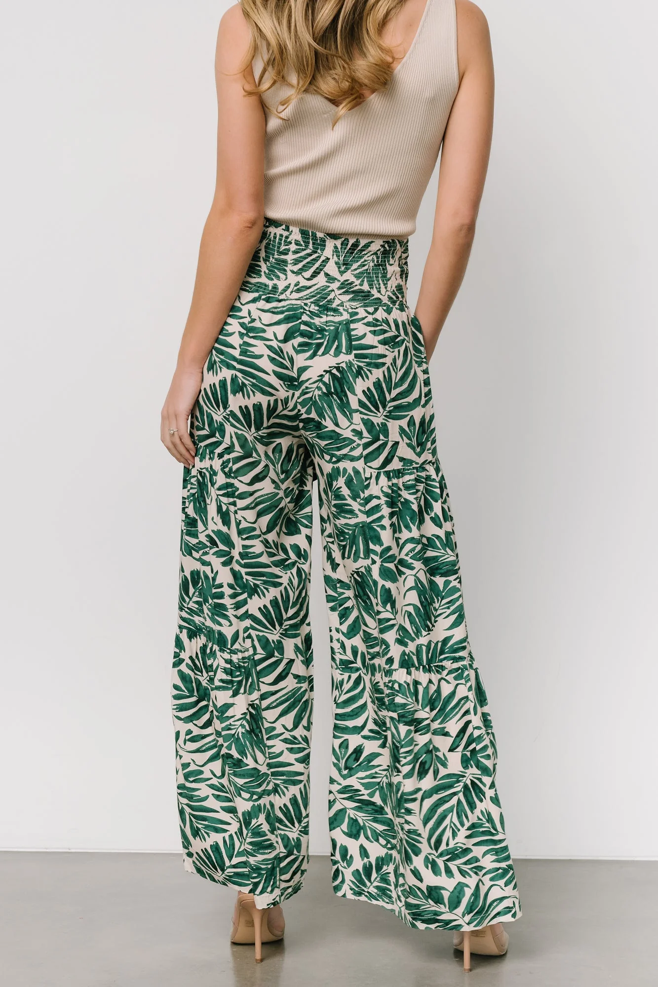 Monterey Pants | Green Print - Jamouz