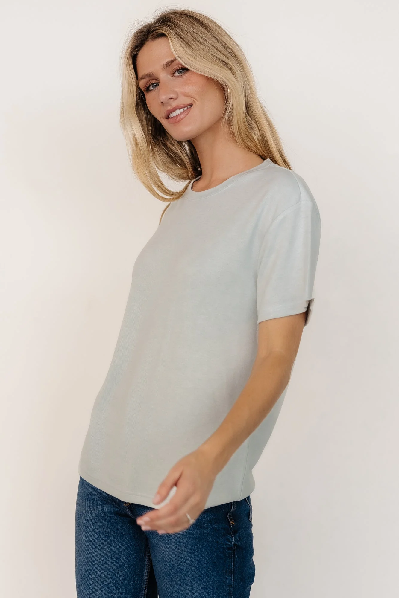 Elliot Relaxed Tee | Pale Mint - Jamouz