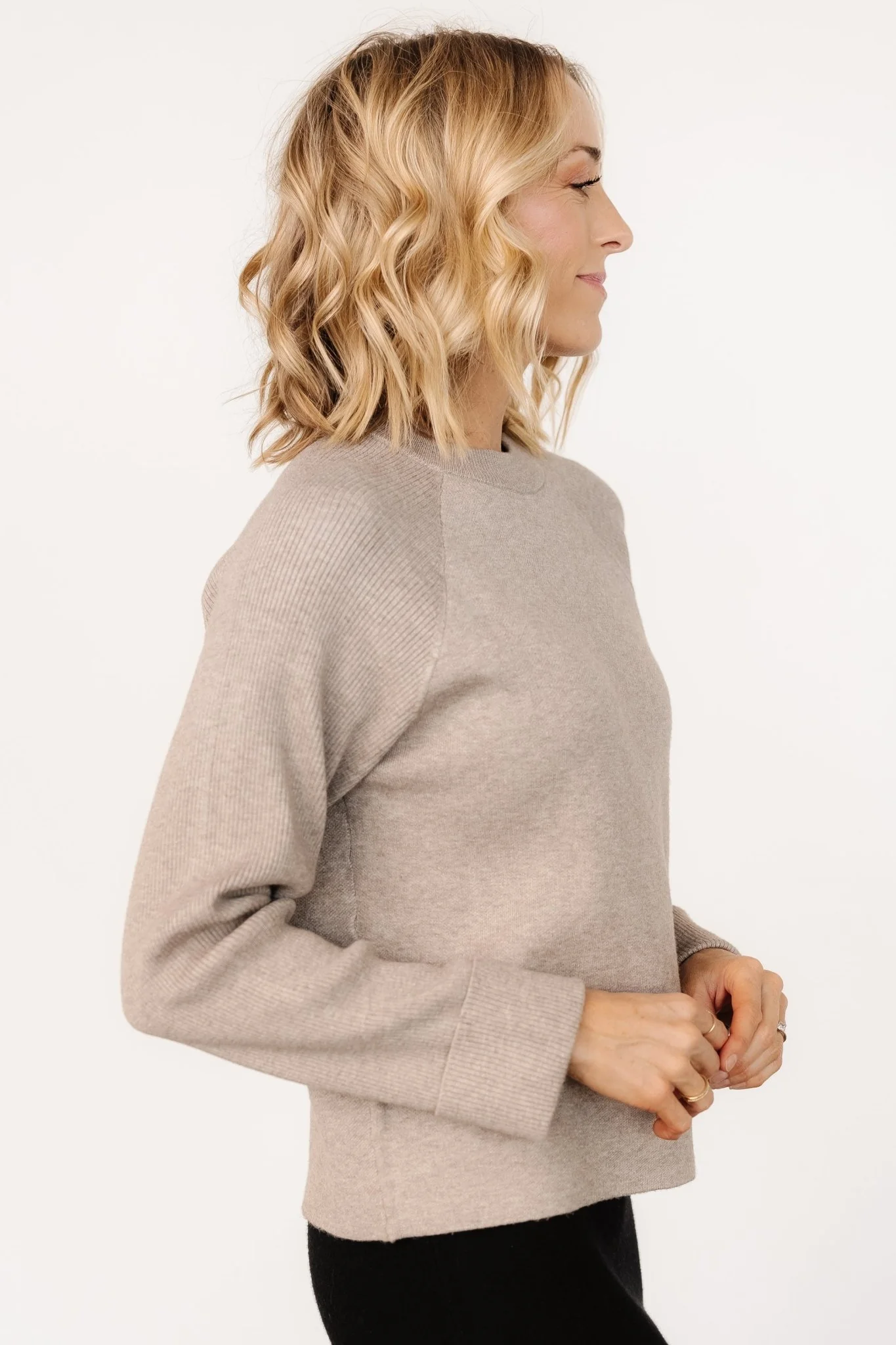 Helena Knit Sweater | Stone - Jamouz