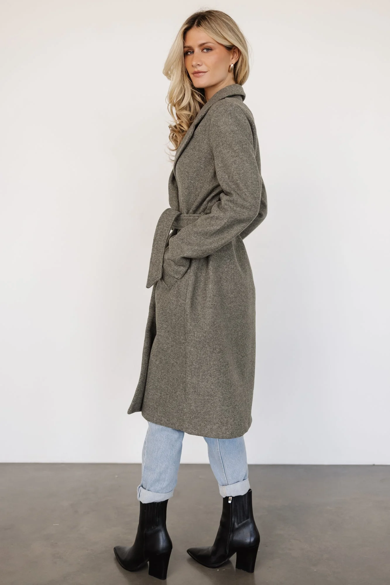 Valdez Long Coat | Olive - Jamouz