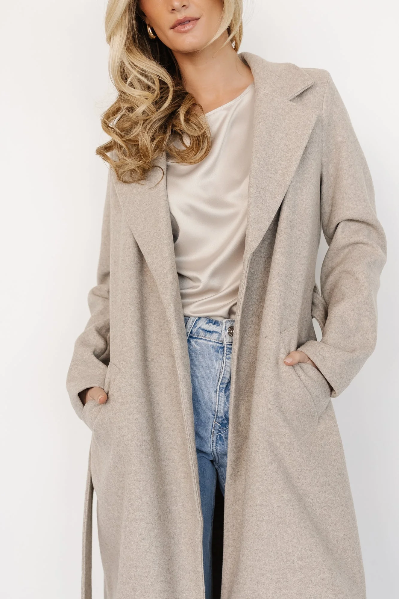 Valdez Long Coat | Stone - Jamouz