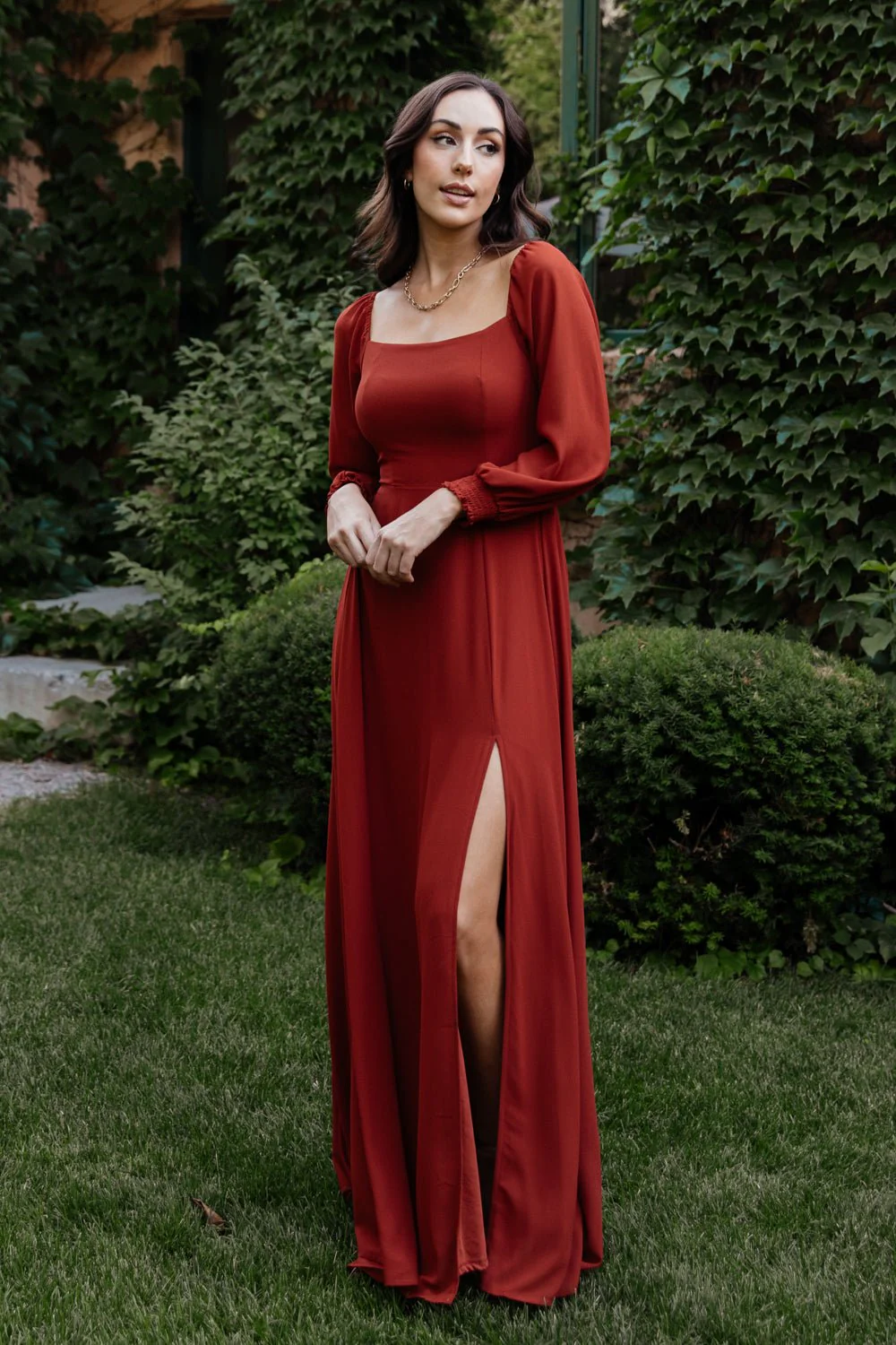 Giselle Maxi Dress | Brick - Jamouz