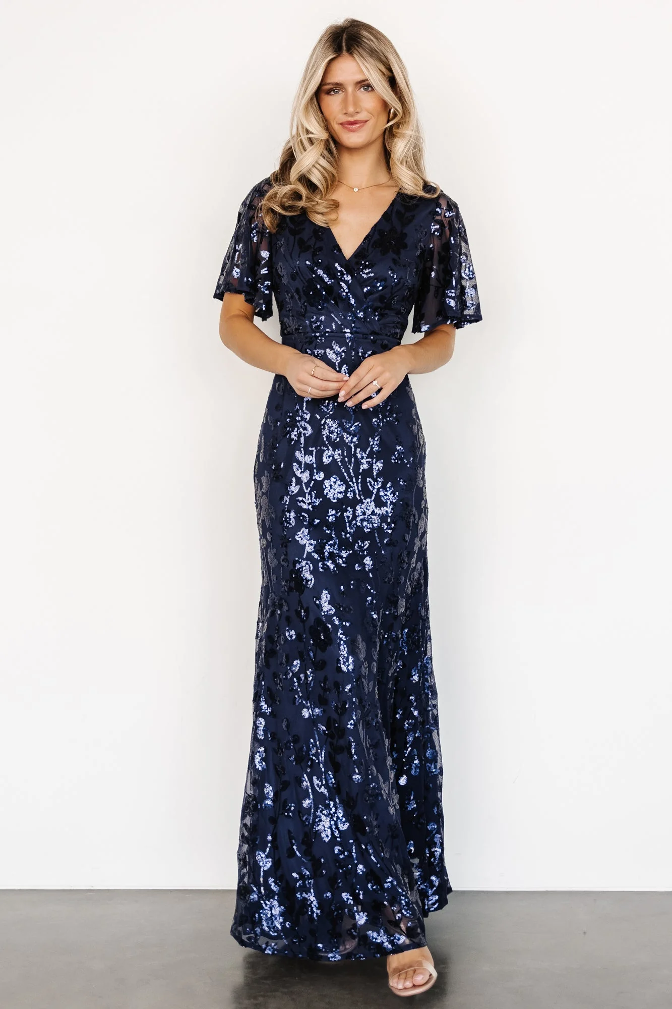 Esme Sequin Dress | Navy - Jamouz
