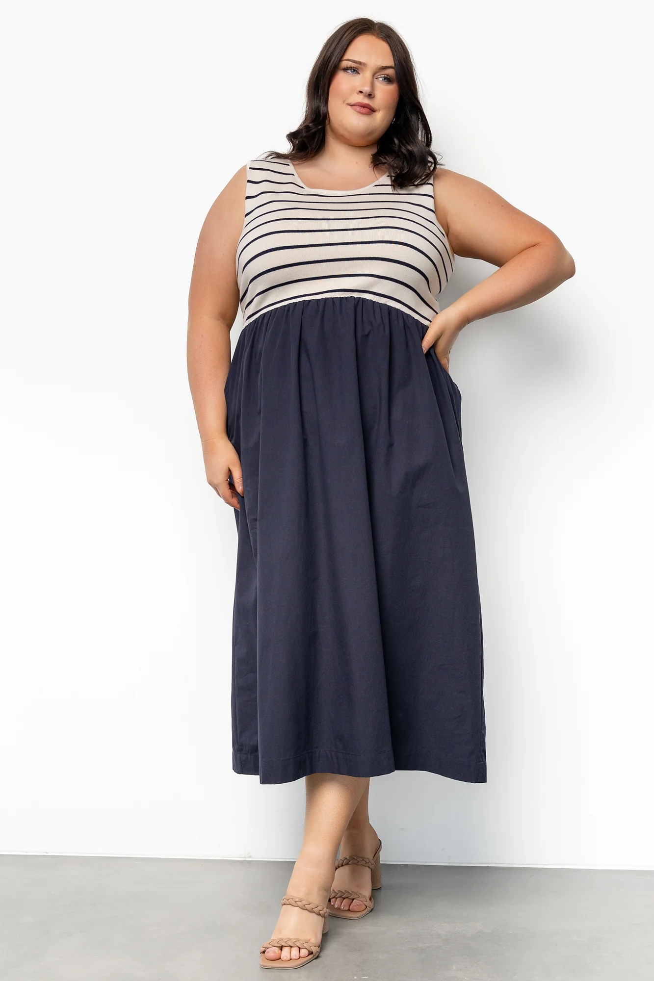 Nantucket Tank Dress | Navy Stripe - Jamouz