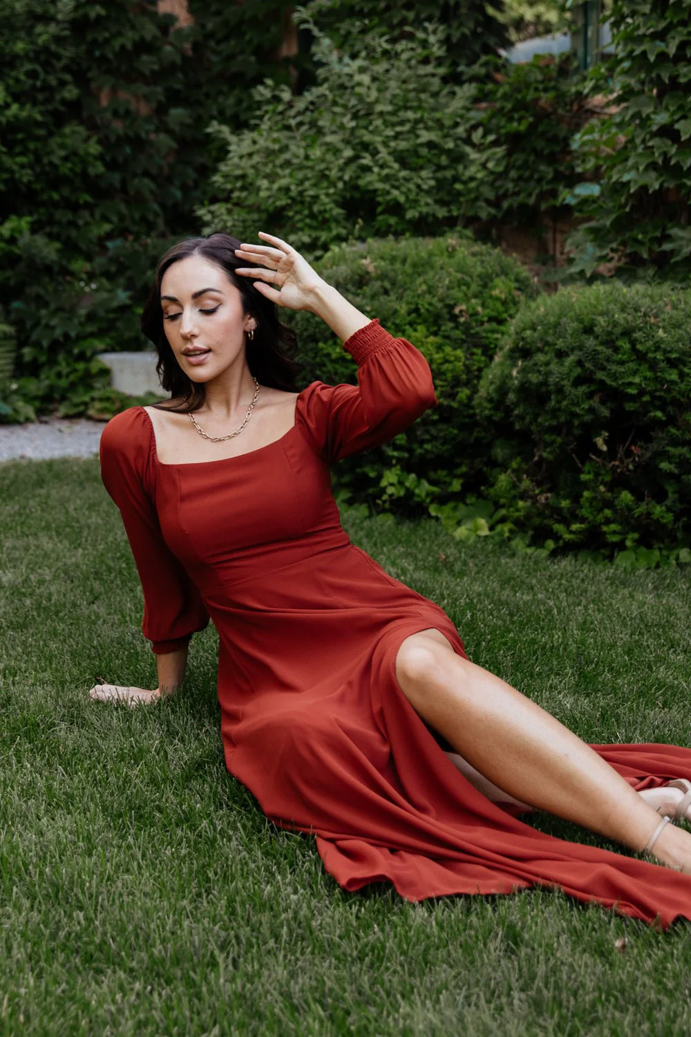 Giselle Maxi Dress | Brick - Jamouz