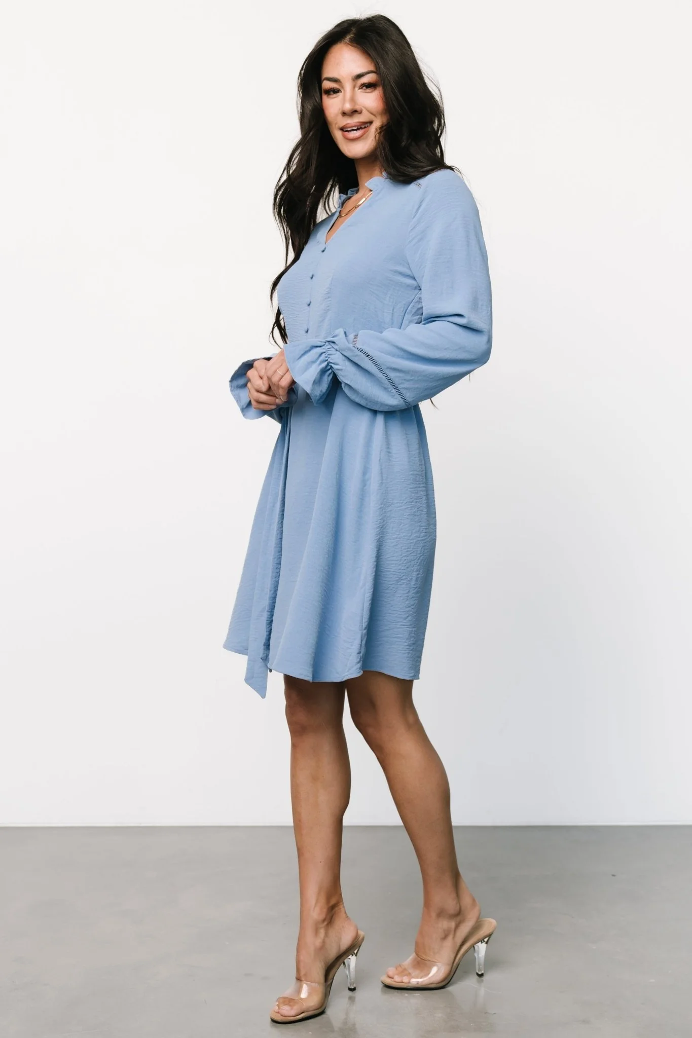 Lillia Short Dress | Blue - Jamouz