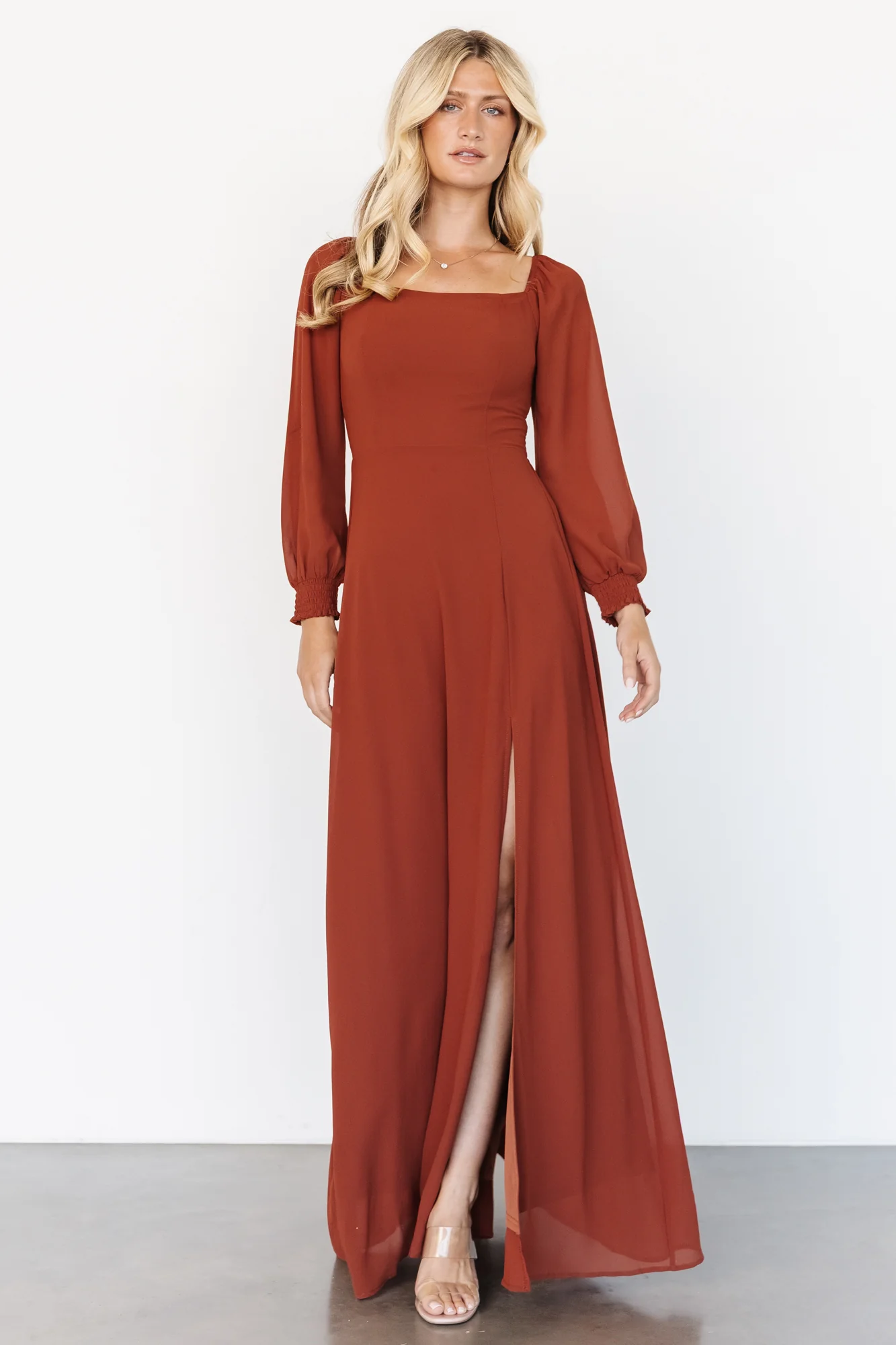 Giselle Maxi Dress | Rust - Jamouz