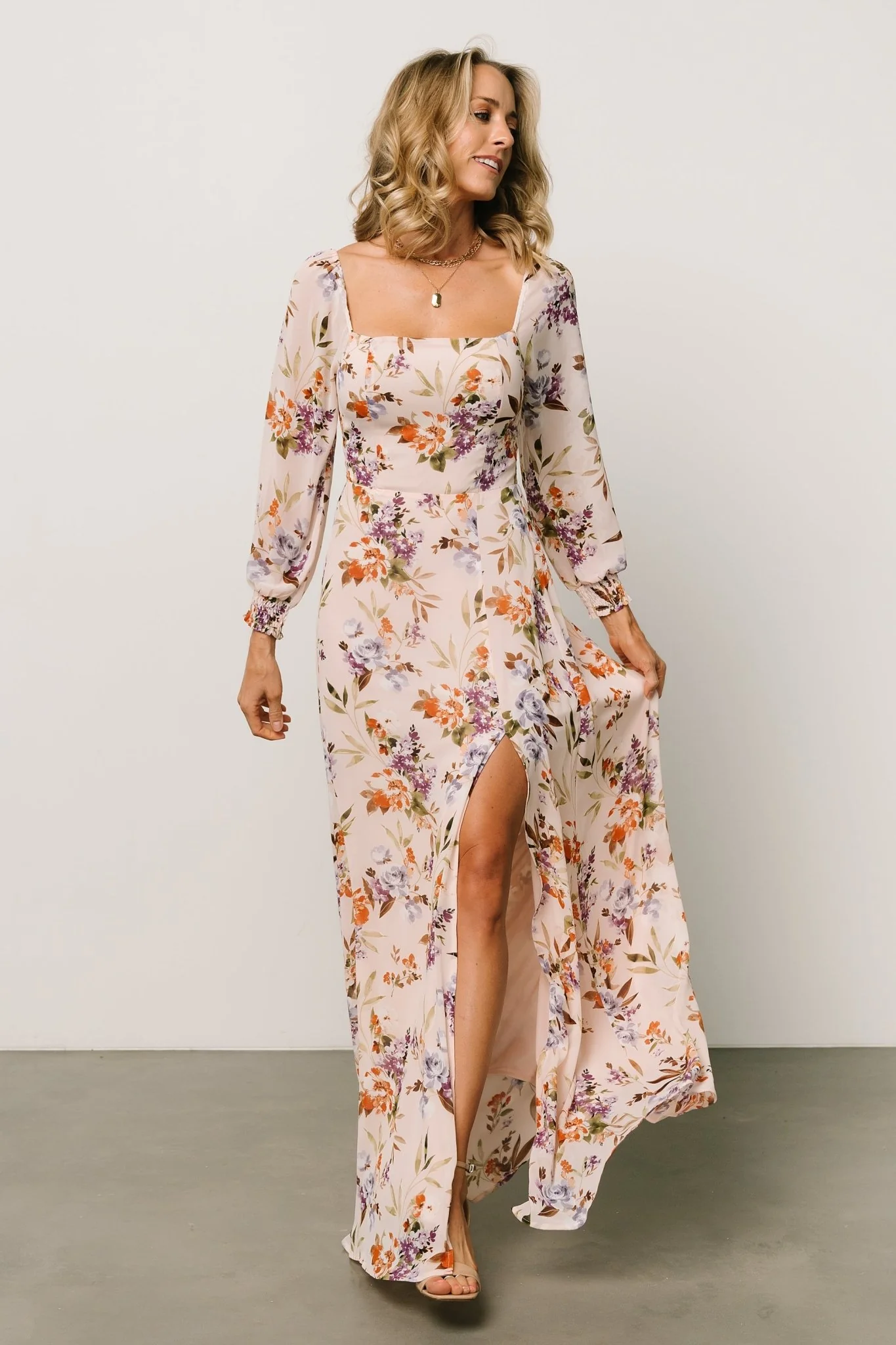 Giselle Maxi Dress | Blush Multi Floral - Jamouz